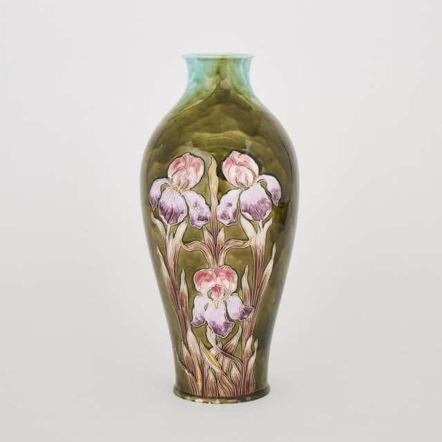 Continental Art Nouveau Earthenware Vase, c.1900