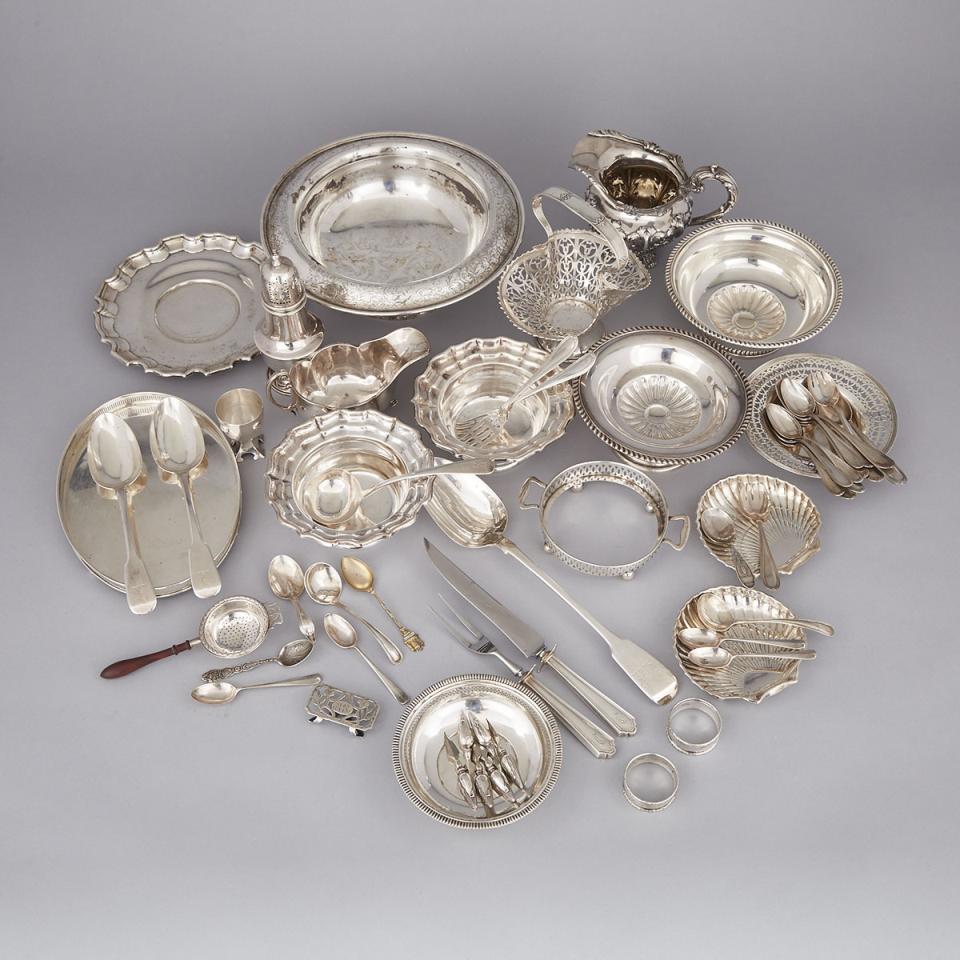 Group of North American and English Silver, 19th/20th century 