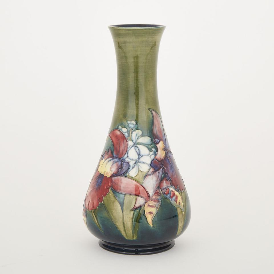 Moorcroft Orchids Vase, c.1960