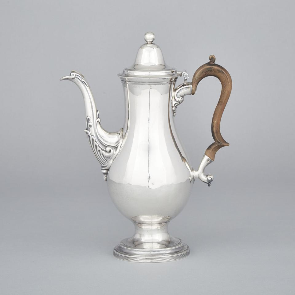 George III Silver Coffee Pot, Thomas Watson, Newcastle, 1792