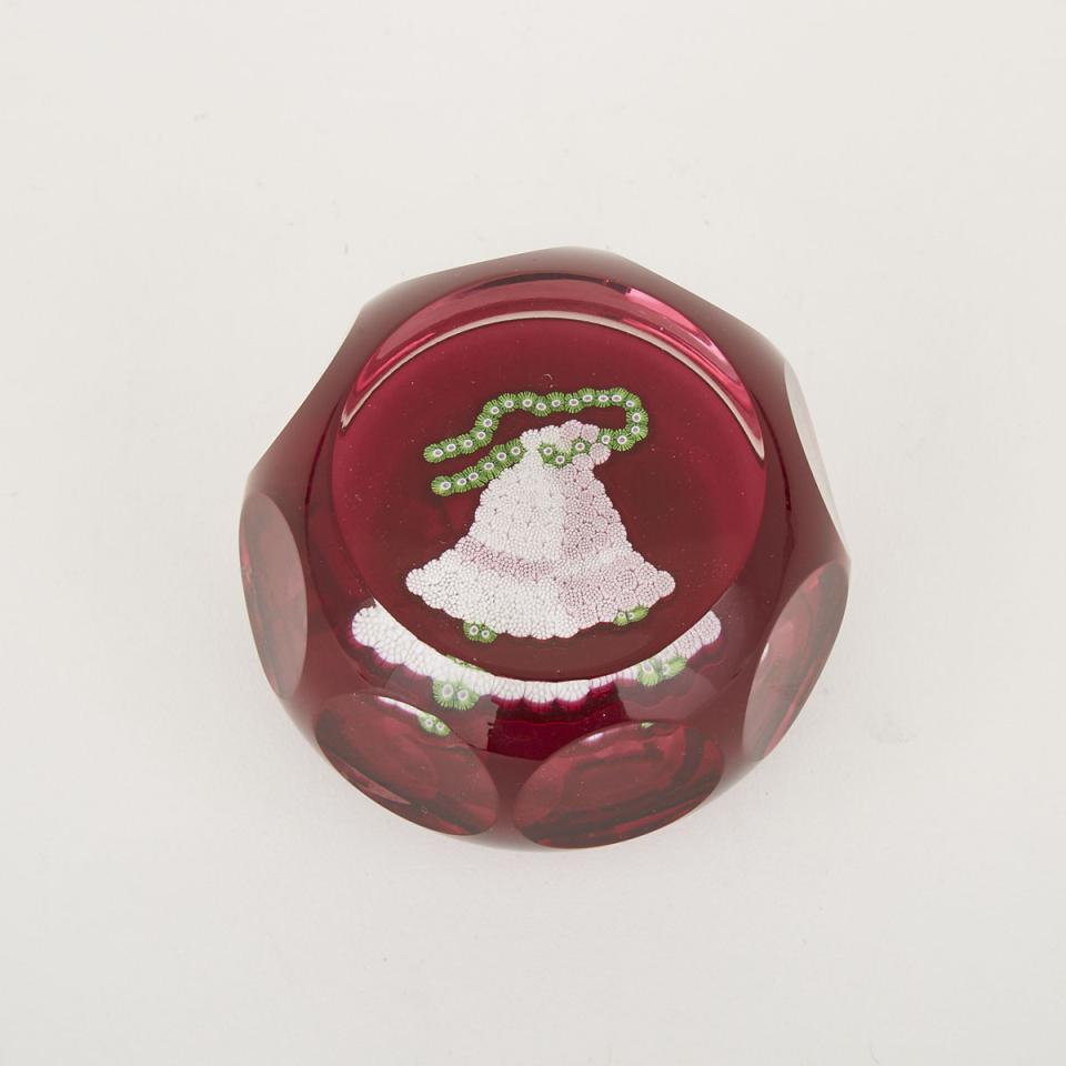 Perthshire ‘Christmas Bells’ Paperweight, 1977