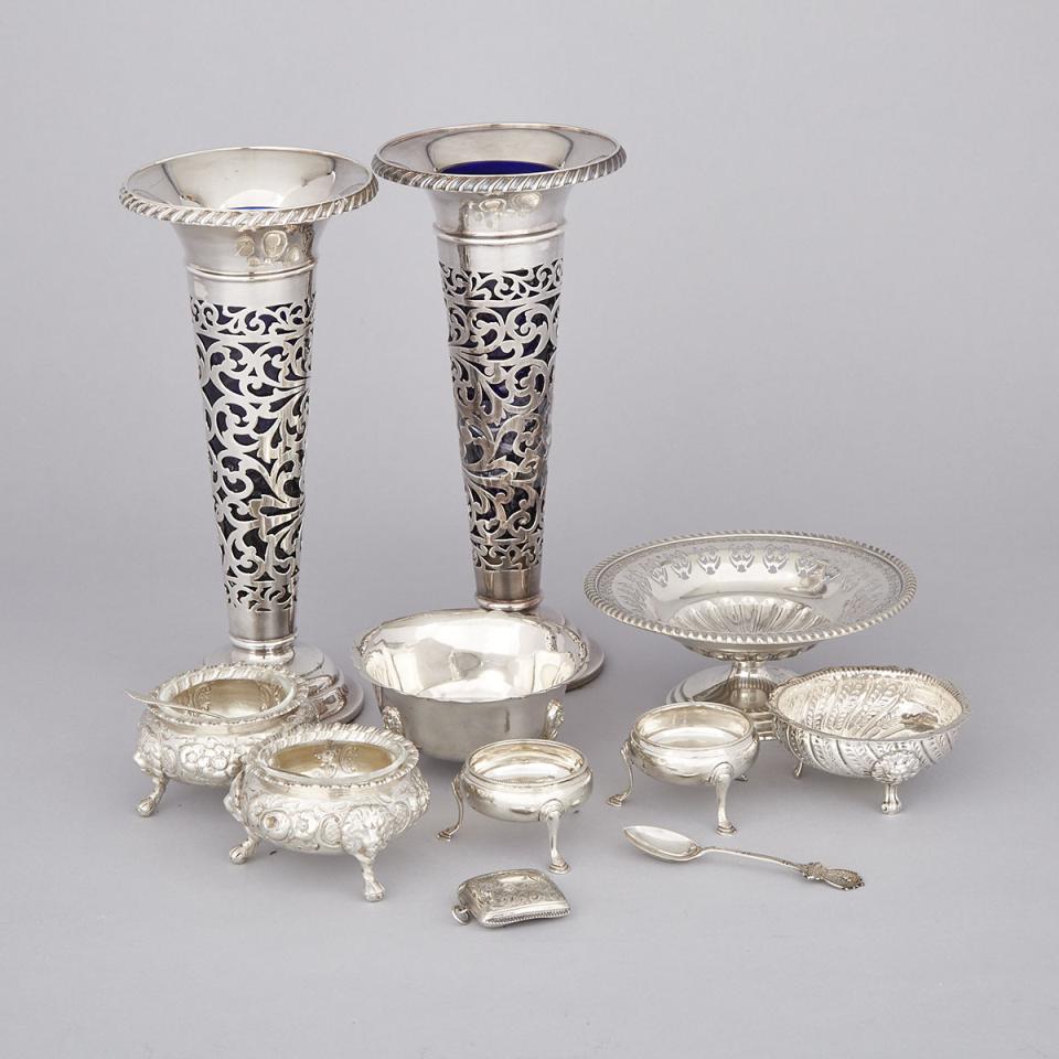 Group of Mainly English Silver, late 18th-20th century