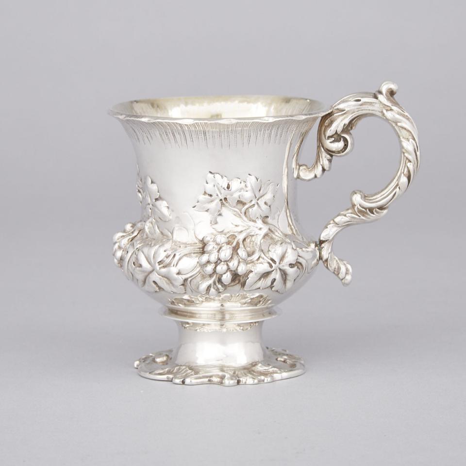 Early Victorian Silver Mug, Charles Fox, London, 1837