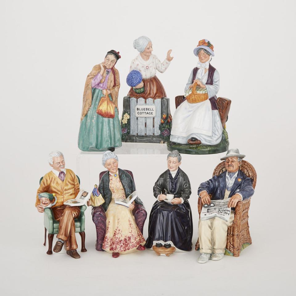Seven Royal Doulton Figures, 20th century