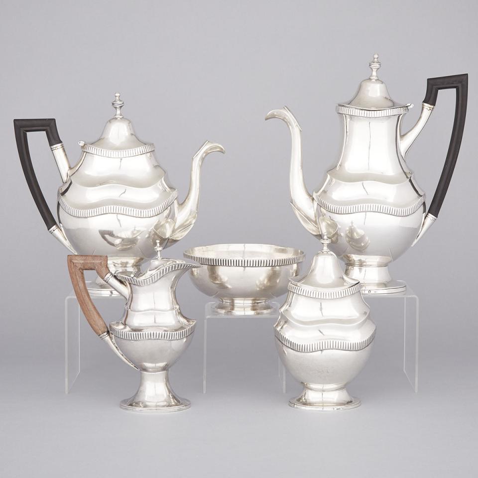 Portuguese Silver Tea and Coffee Service, Lisbon, 19th century and later