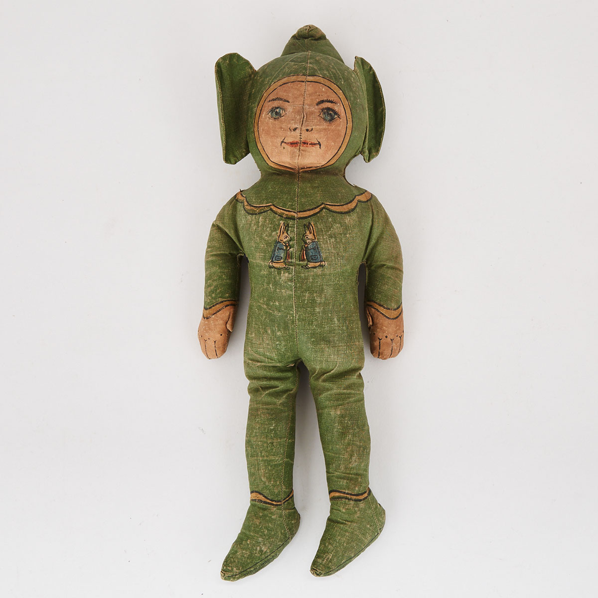 Dean’s Rag Knockabout Toys Cloth Pixie Doll, early 20th century