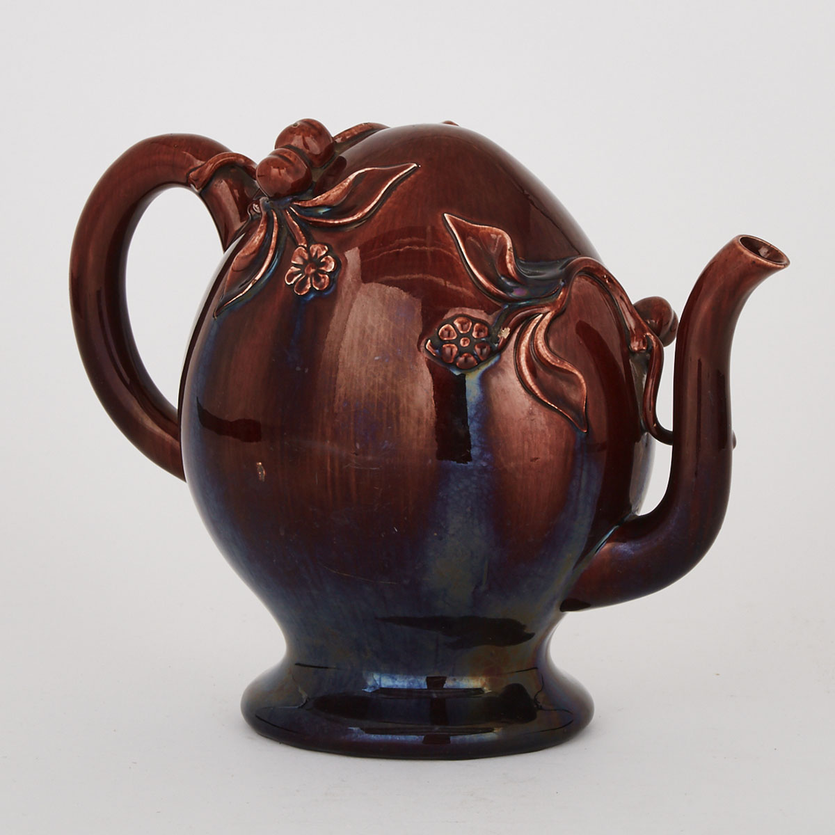 Mortlock’s Brown-Glazed Cadogan Teapot, 19th century