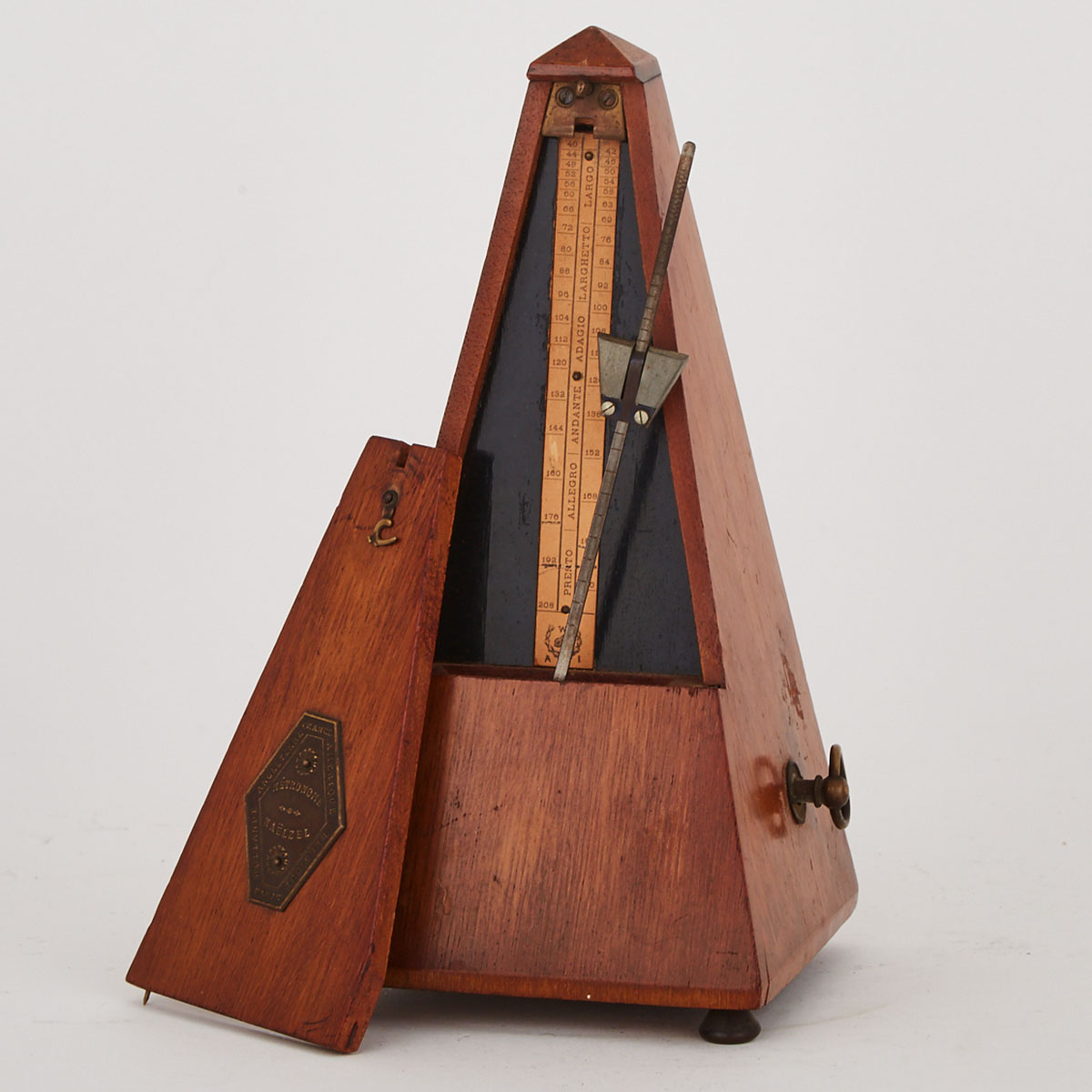 French Mahogany Metronome, early 20th century