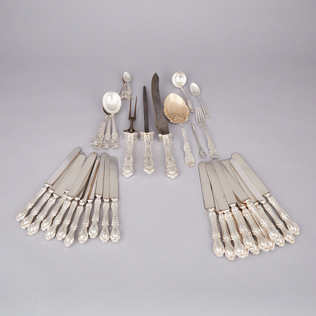 Group of Mainly North American Silver Flatware, 20th century