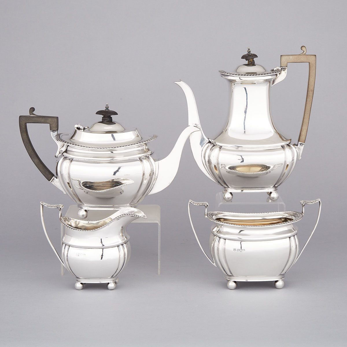 English Silver Tea and Coffee Service, James Deakin & Sons, Sheffield, 1909-13