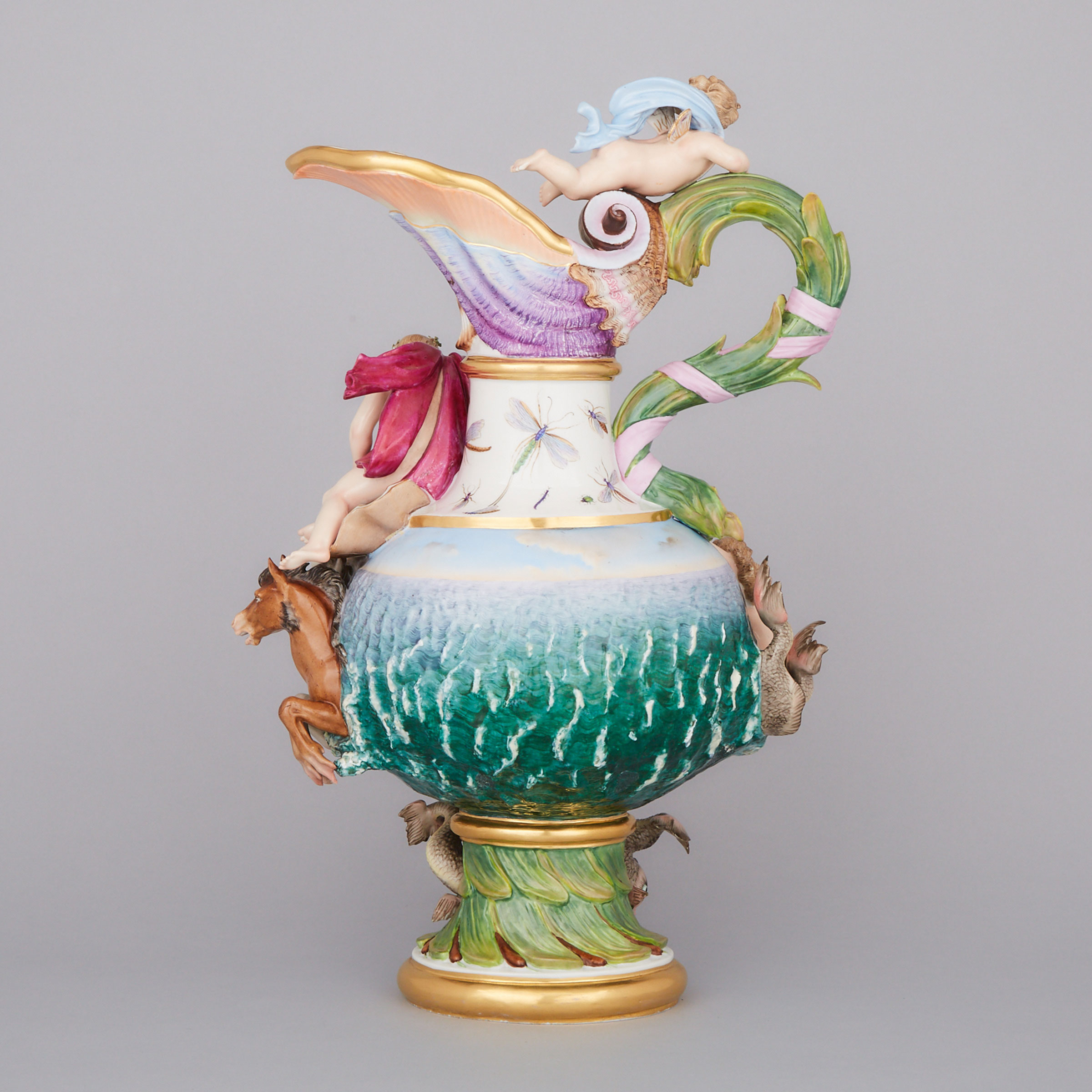 ‘Meissen’ Elements Ewer Emblematic of Water, late 19th century