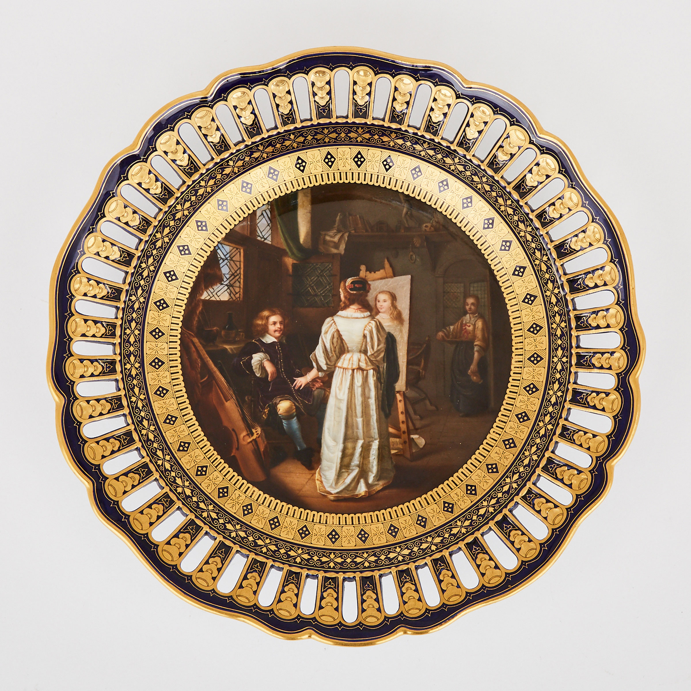 Meissen Reticulated Cabinet Plate, late 19th century