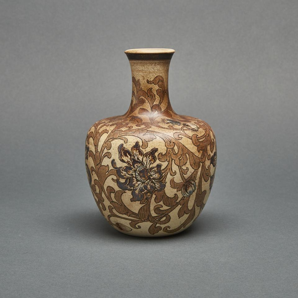 Martin Brothers Stoneware Vase, 1890