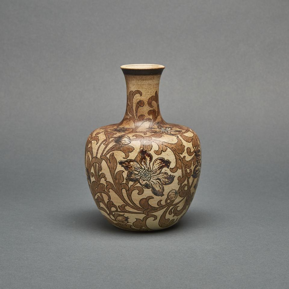 Martin Brothers Stoneware Vase, 1890