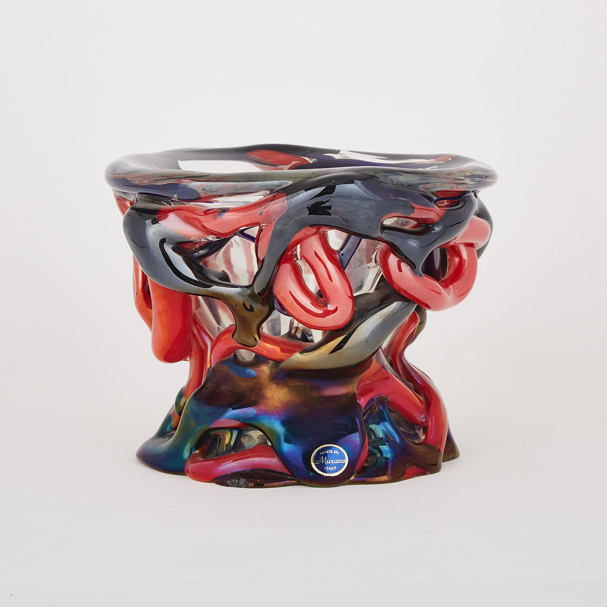 Murano Glass Vase, late 20th century