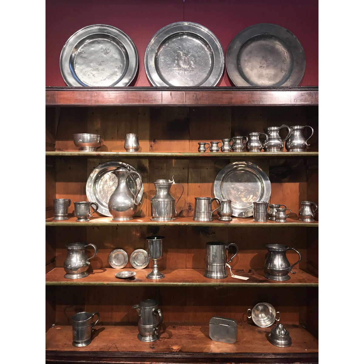 Approximately 37 Pieces of English Pewter, 17th, 18th, 19th and early 20th centuries