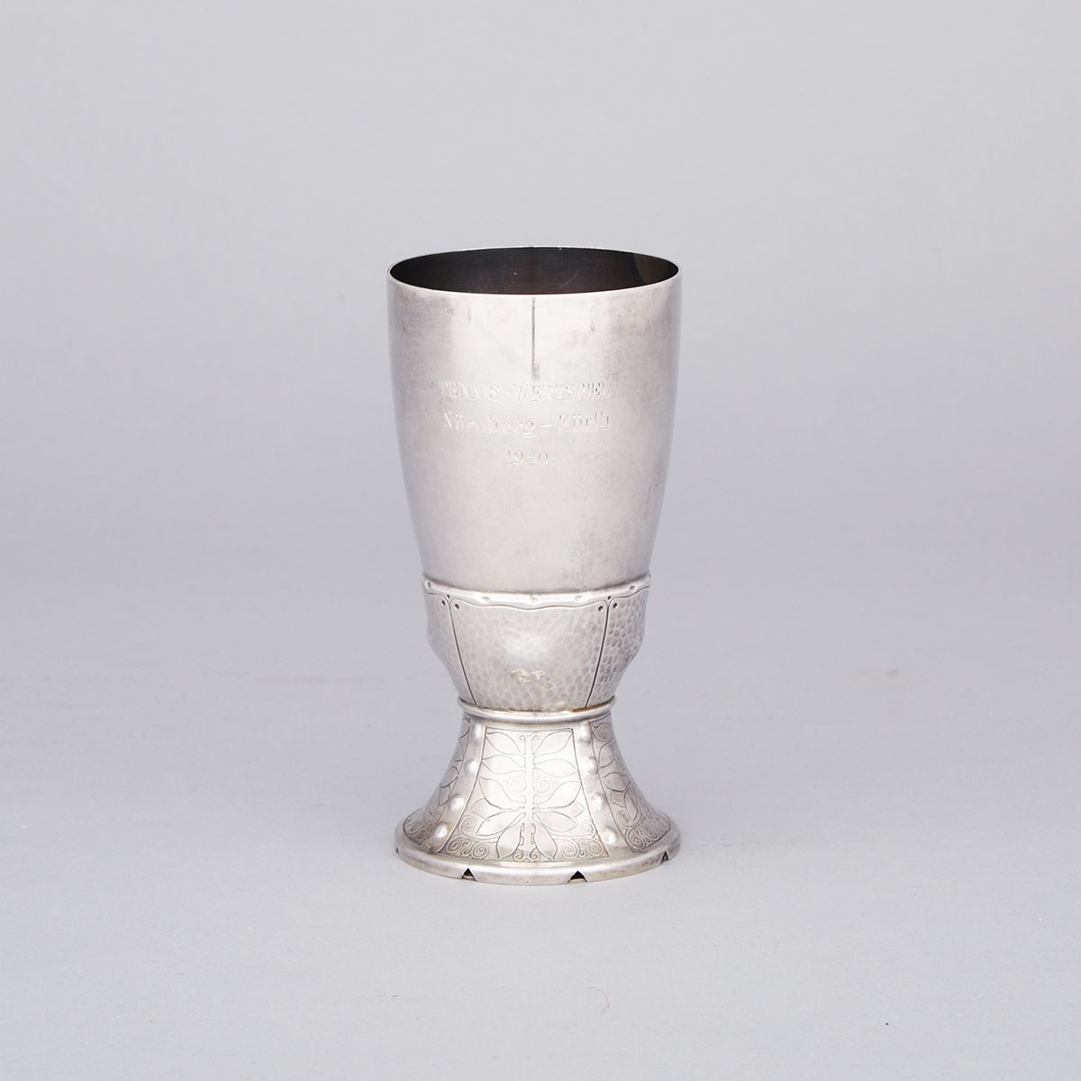 German Silver Vase, Johann Christian Wich, Nüberg, c.1910