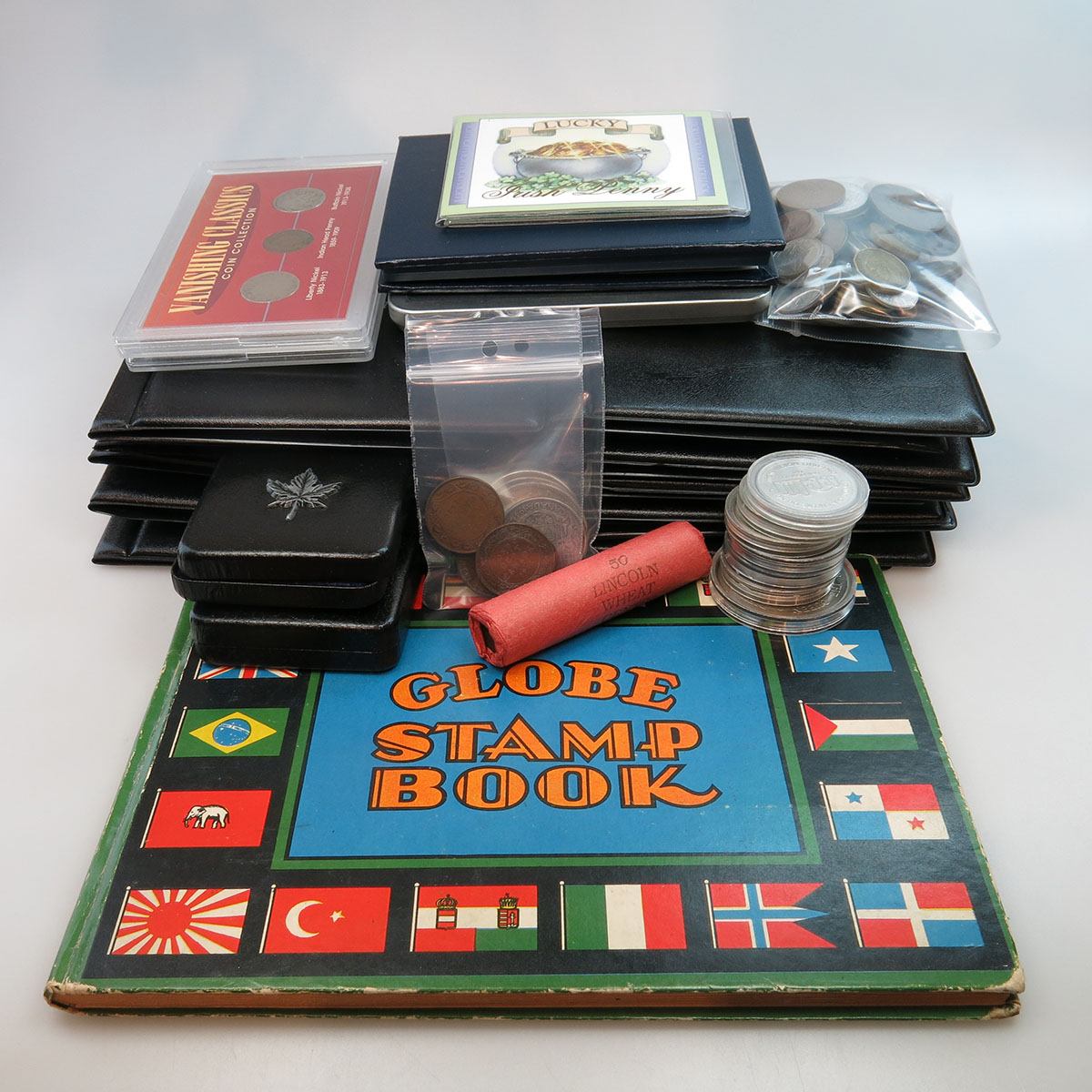 Quantity Of Coins, Coin Sets, Commemoratives And Stamps