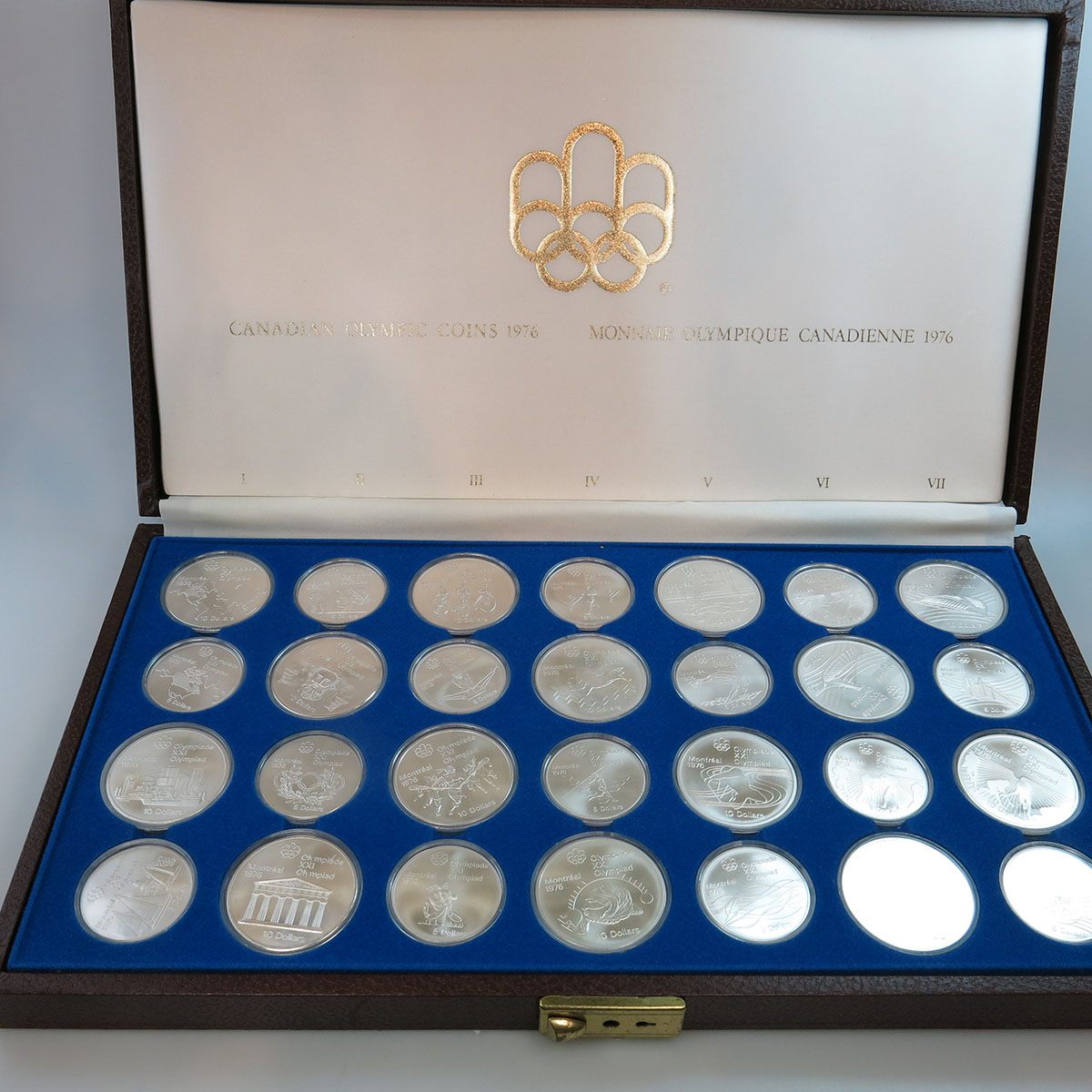 Set Of 28 Montreal Olympic Coins