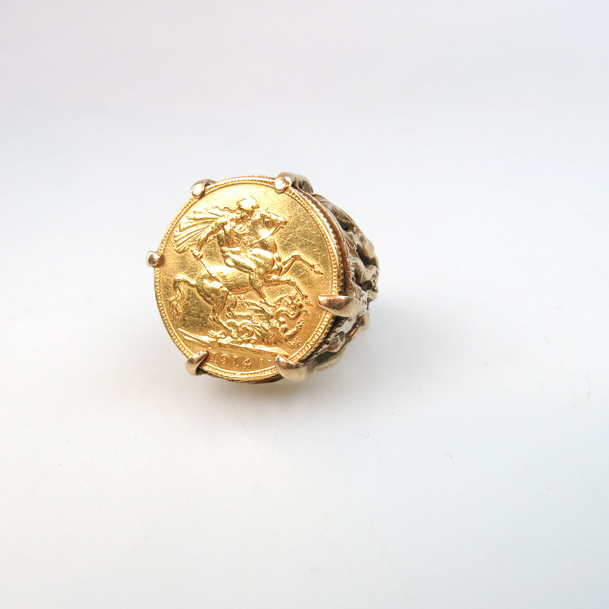 10k Yellow Gold Sculpted Ring