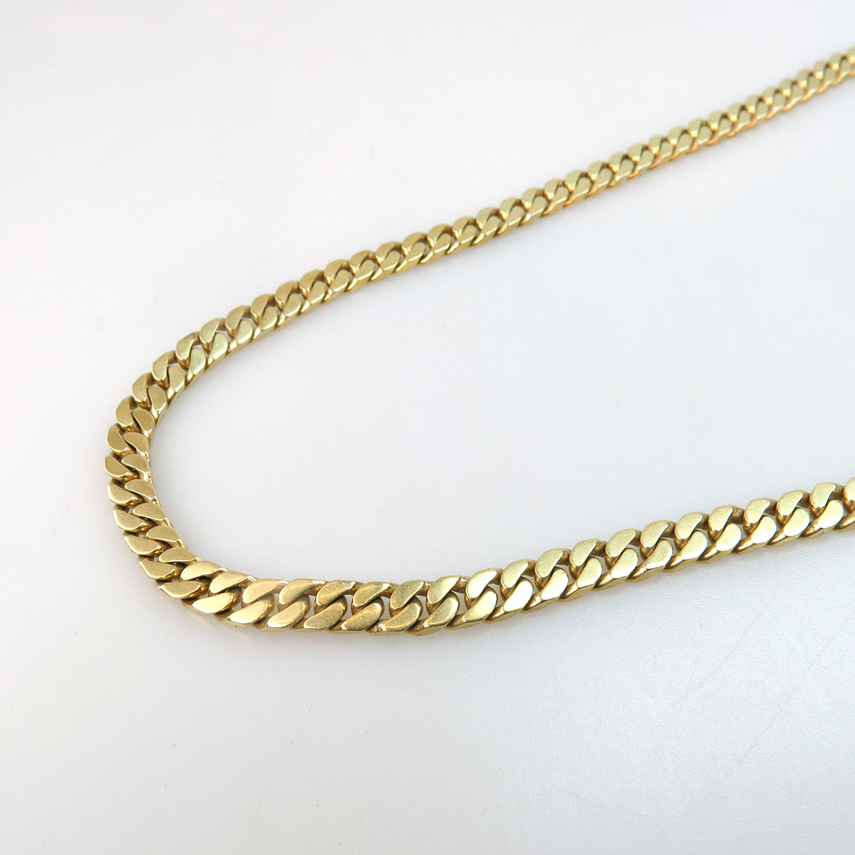 18k Yellow Gold Curb Link Chain