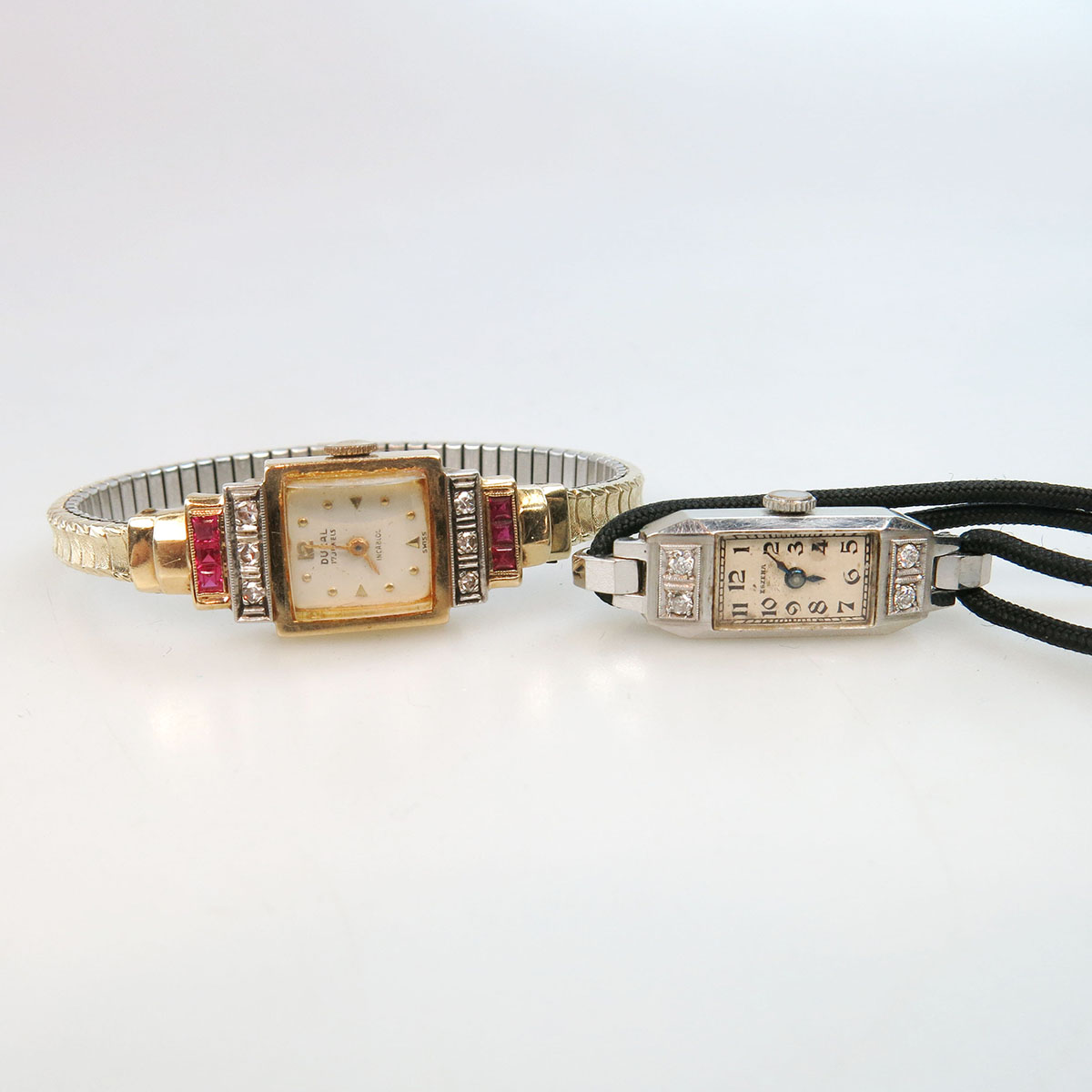 Two Lady’s Wristwatches In Gold Cases