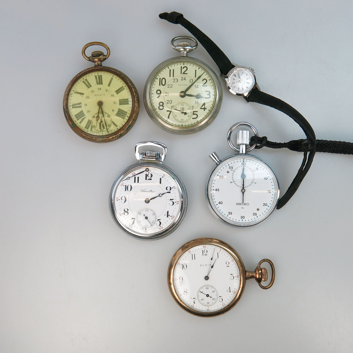 Five Various Pocket Watches