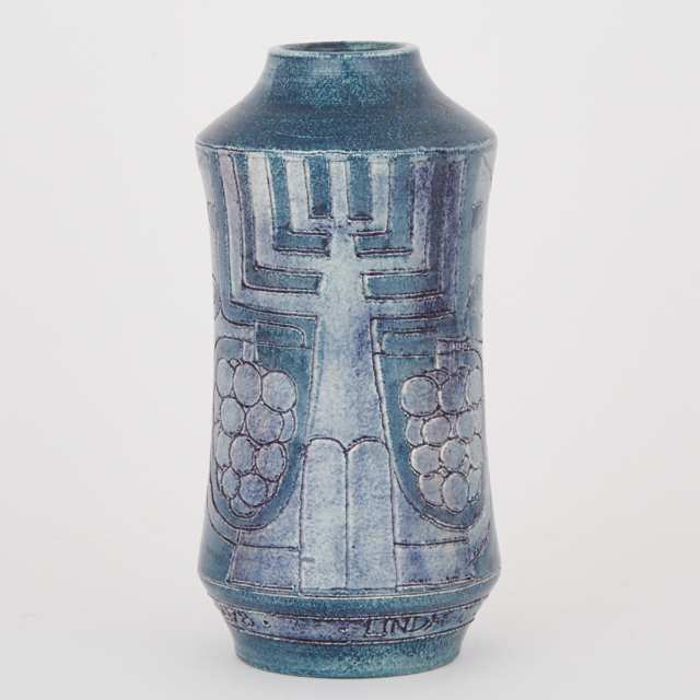 Brooklin Pottery Vase, Theo and Susan Harlander, dated 1978