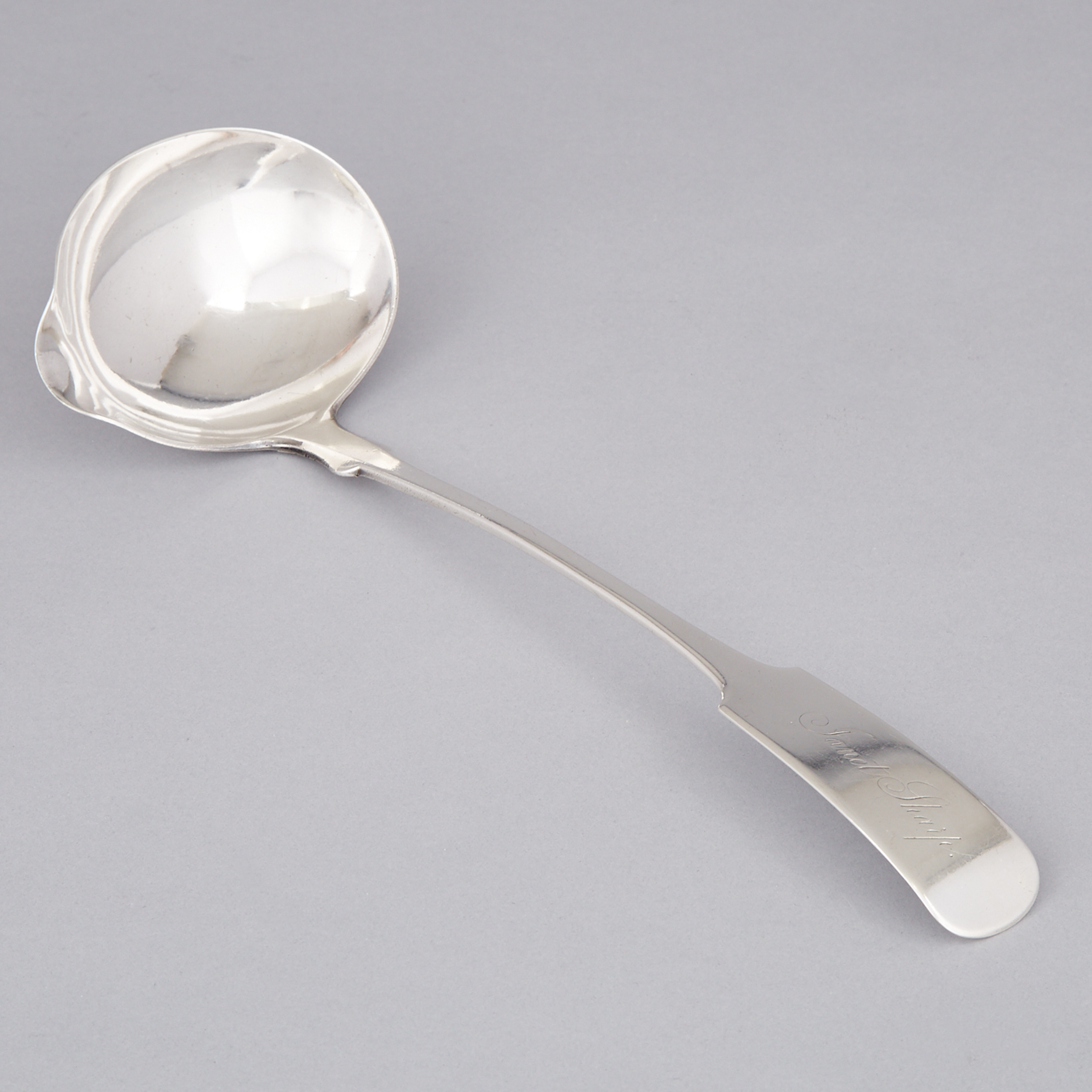Canadian Silver Punch Ladle, Toronto, Ont., c.1860