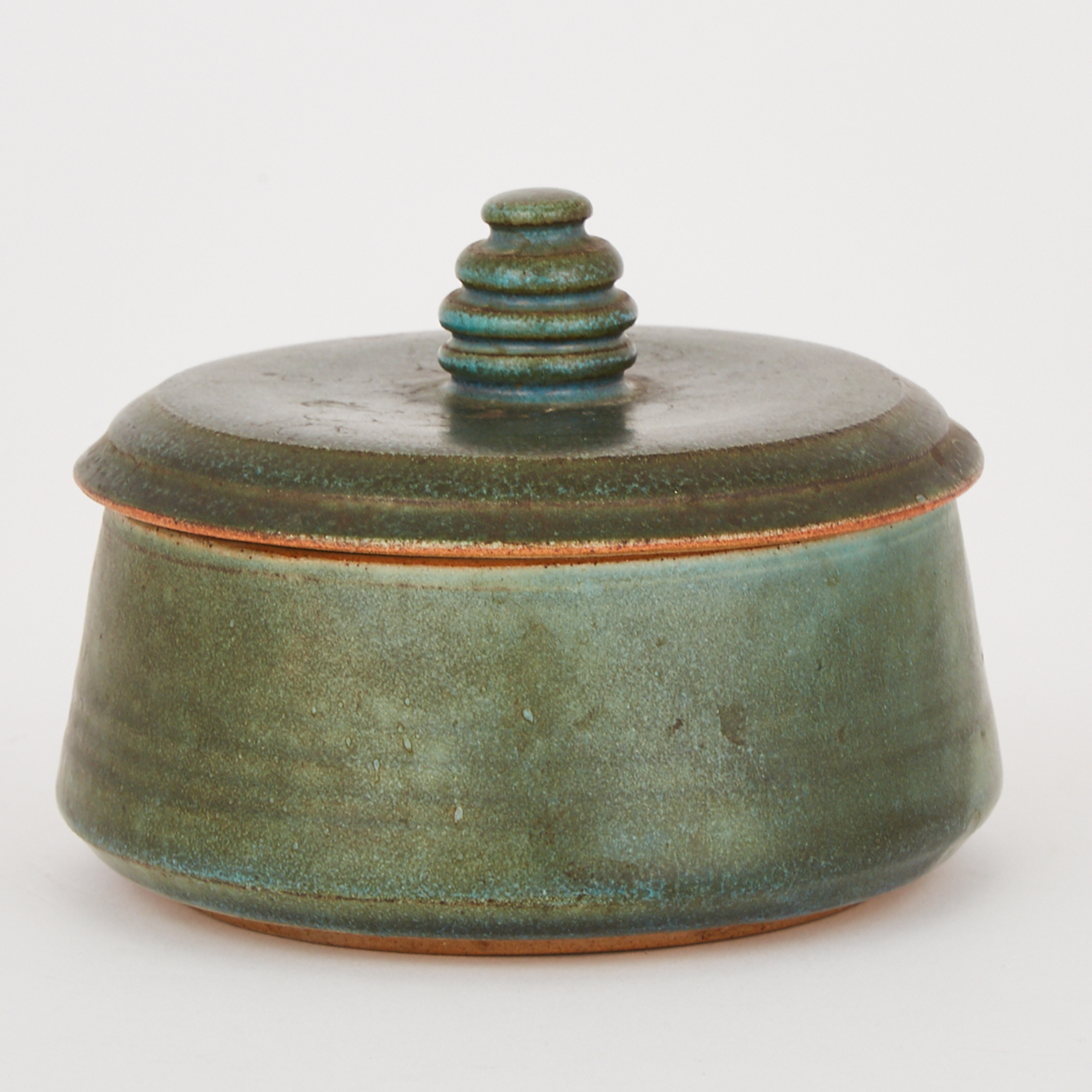 Deichmann Stoneware Covered Jar, mid-20th century
