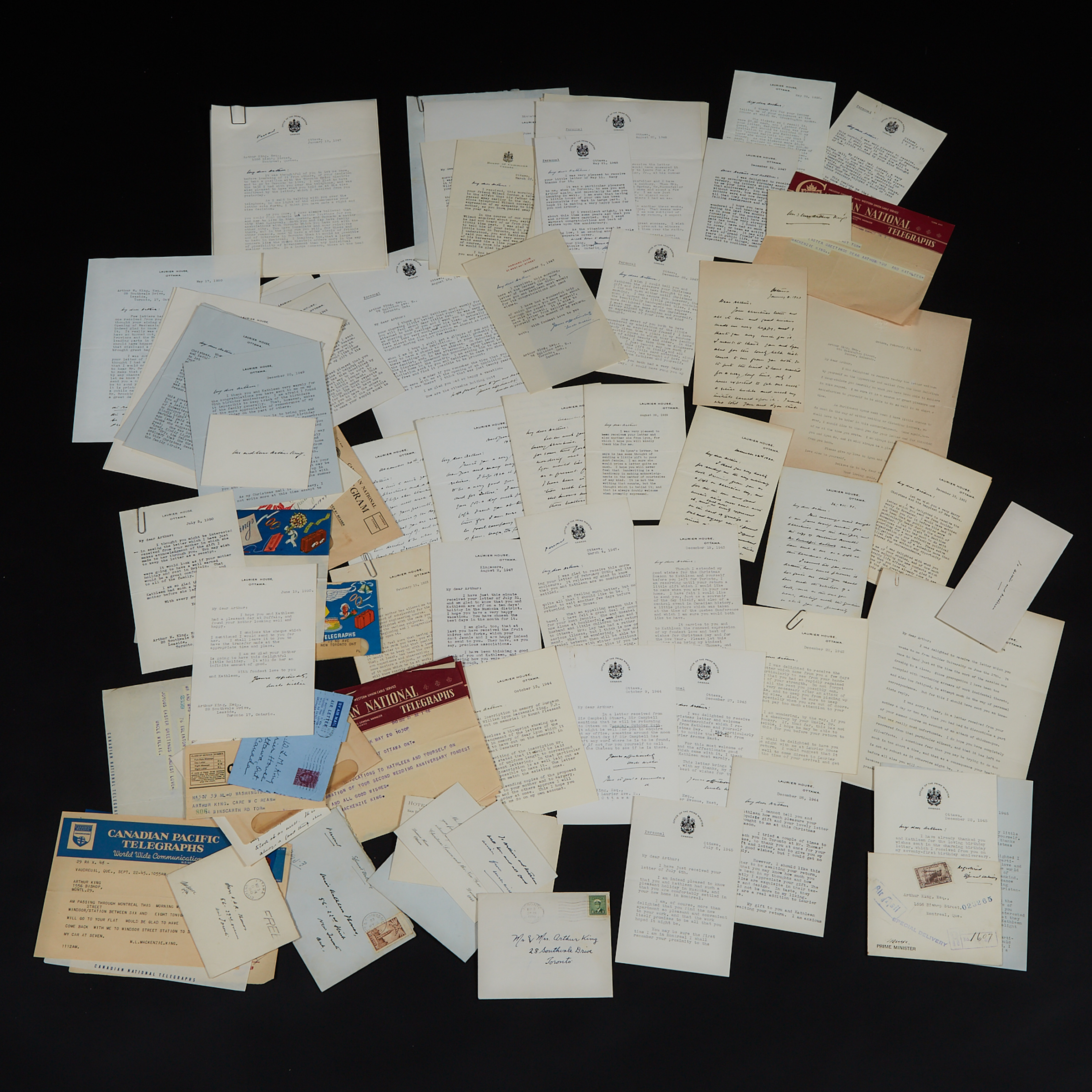 Extensive Archive of Material Relating to William Lyon Mackenzie King (1874-1950) and Family