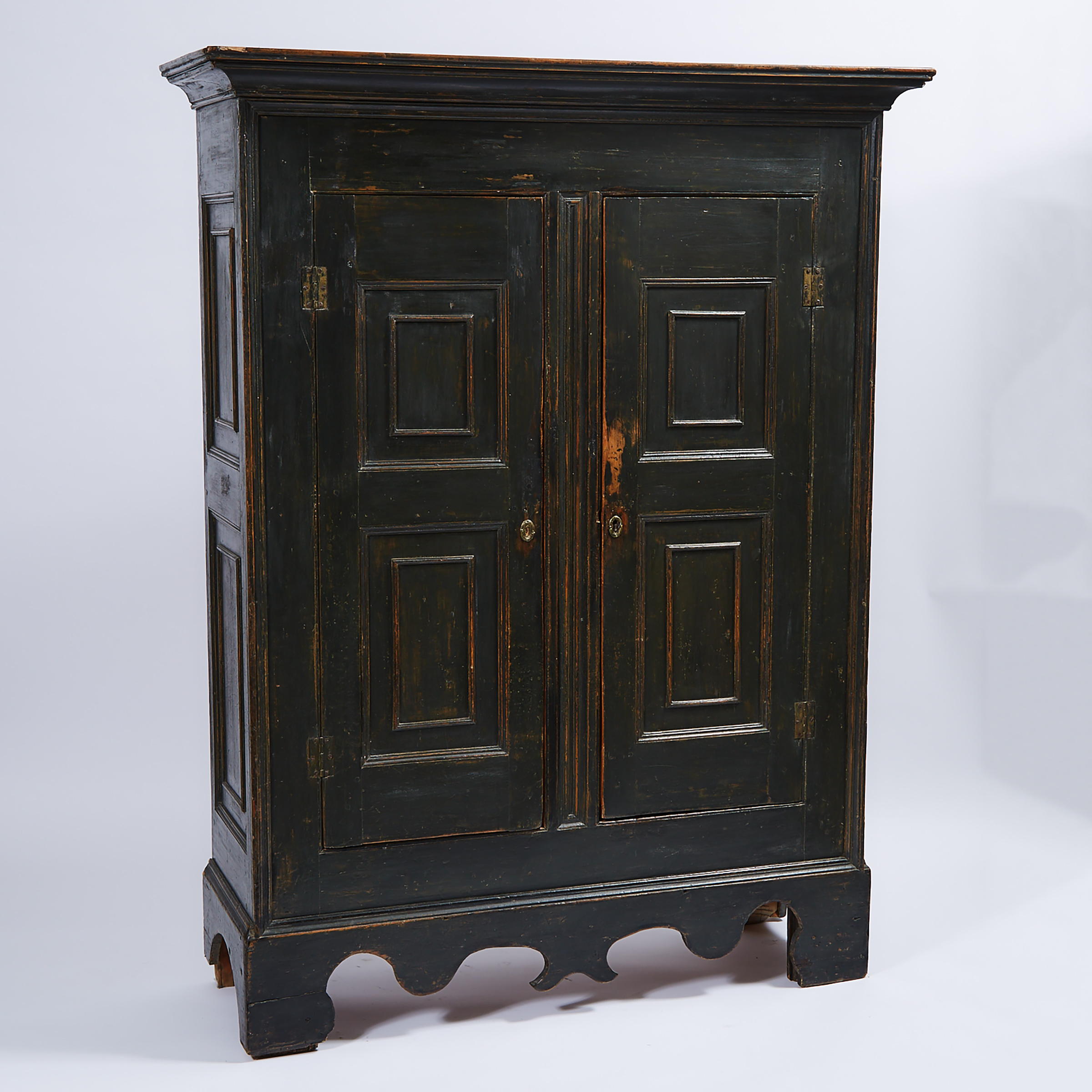 Quebec Painted Pine Armoire, early 19th century