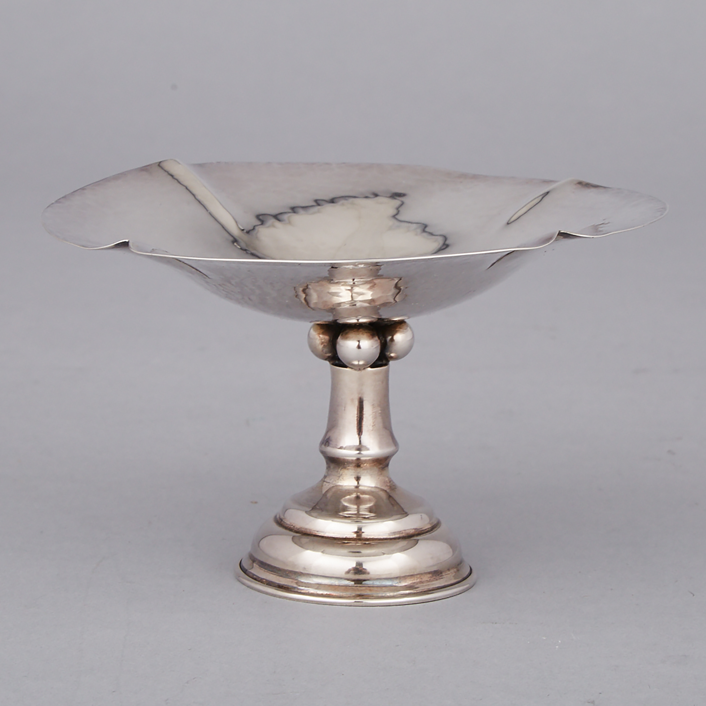 Canadian Silver Footed Comport, Carl Poul Petersen, Montreal, Que., mid-20th century