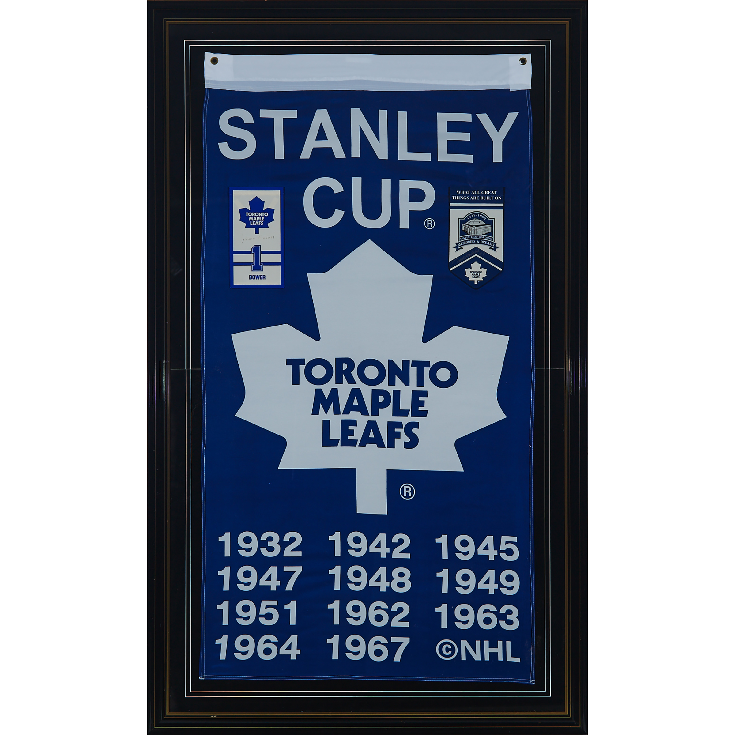 Maple Leaf Gardens Toronto Maple Leafs Banner, mid 20th century