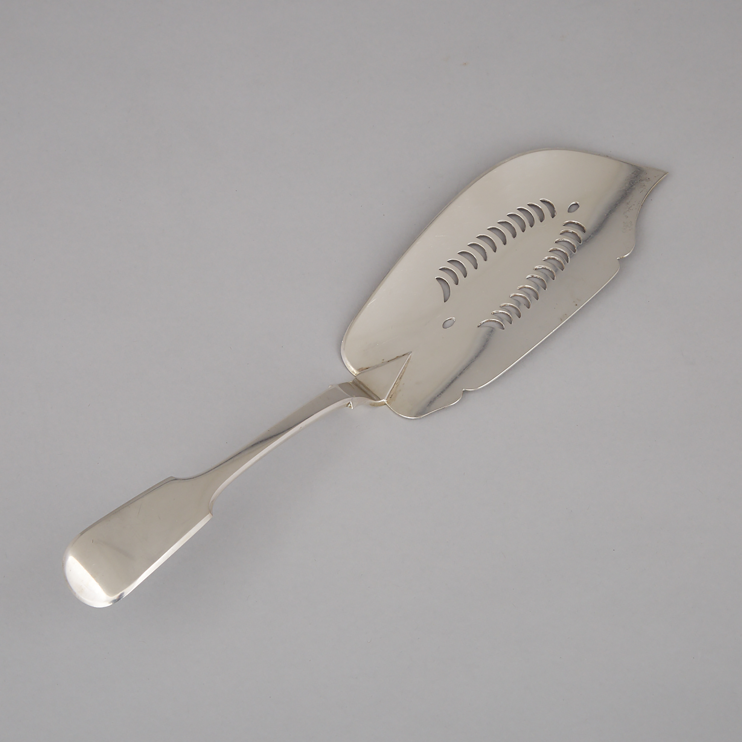 Canadian Silver Fiddle Pattern Fish Slice, George Savage, Montreal, Que., mid-19th century