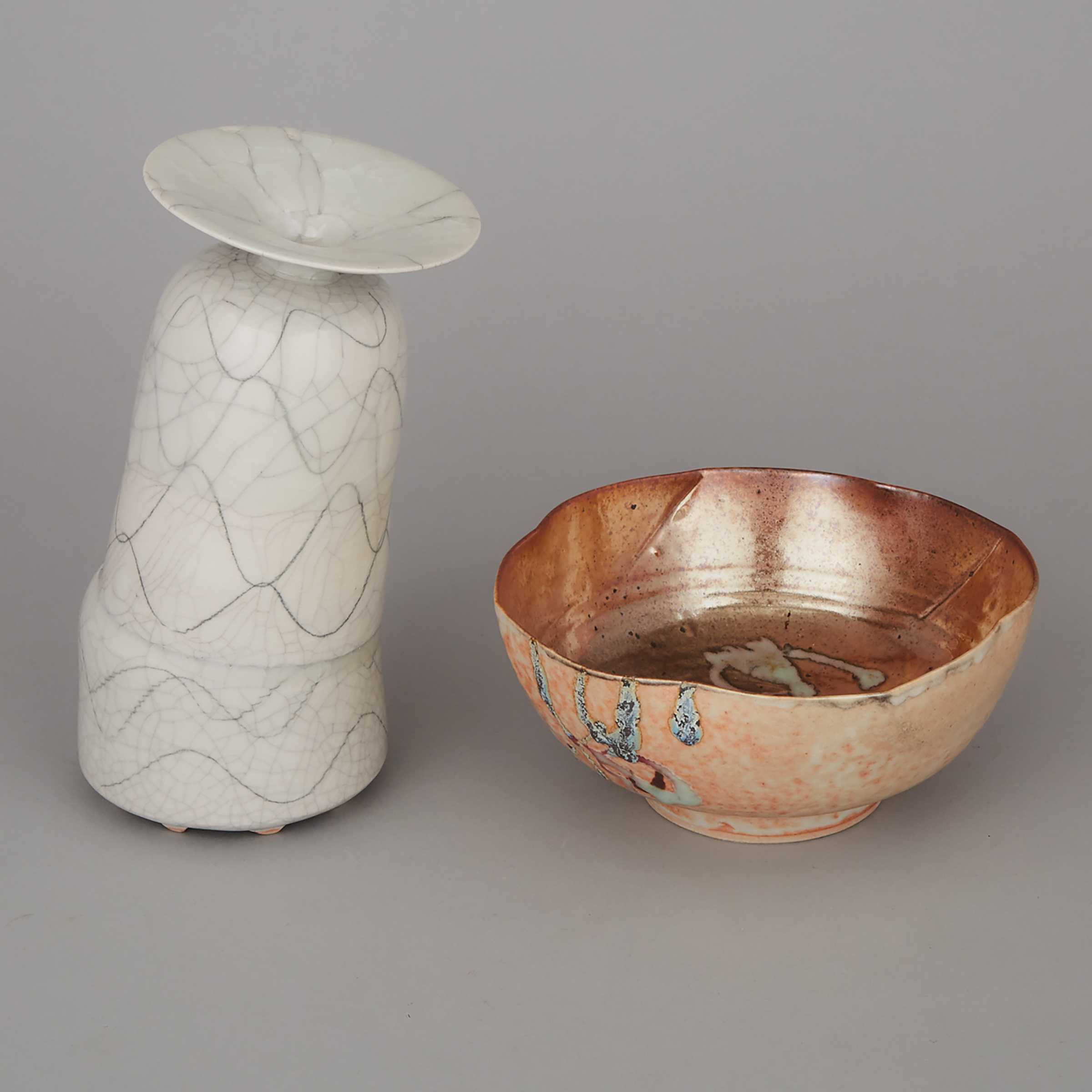 Kayo O’Young Vase and Bowl, late 20th/early 21st century