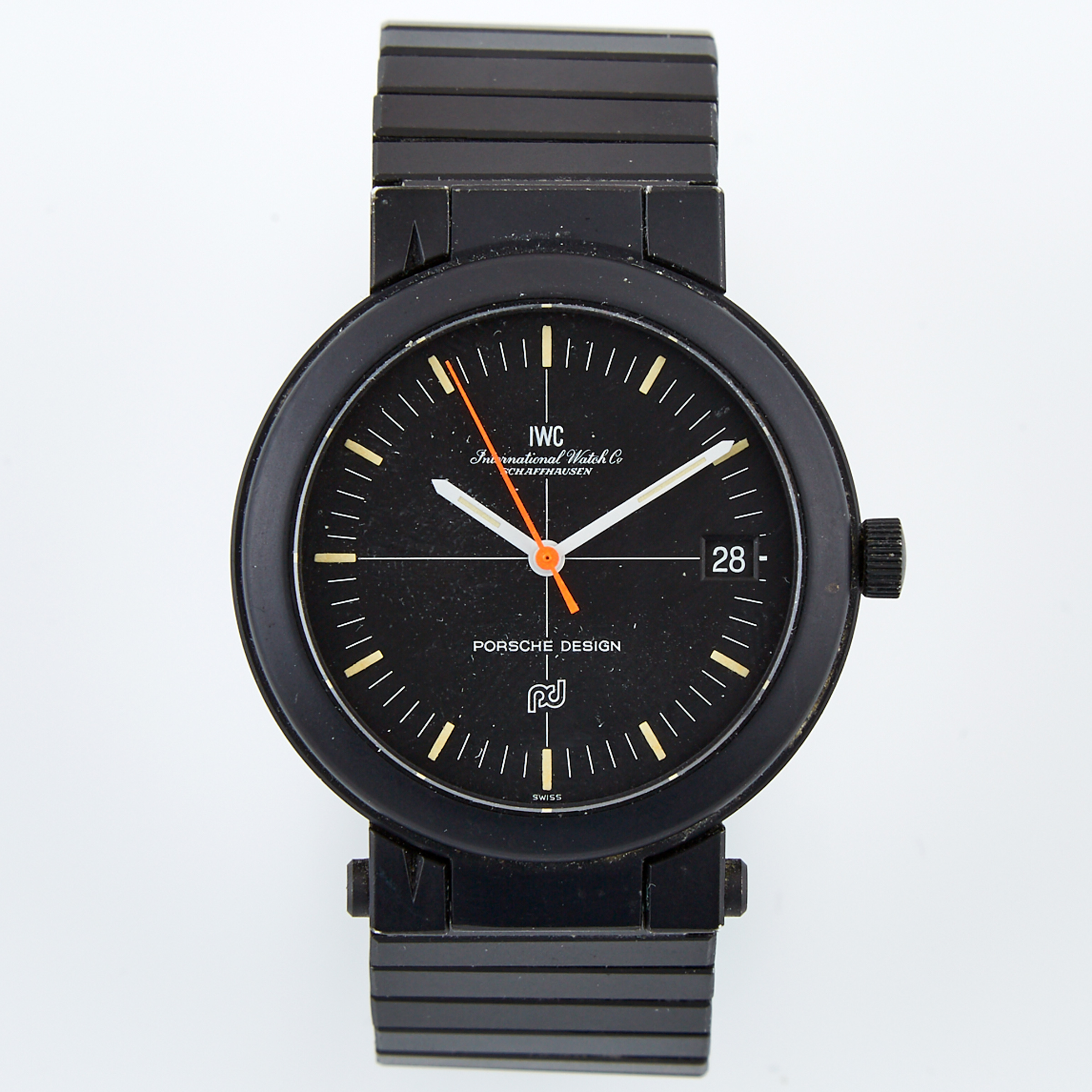 IWC-Schaffhausen Porsche Design Wristwatch With Compass And Date