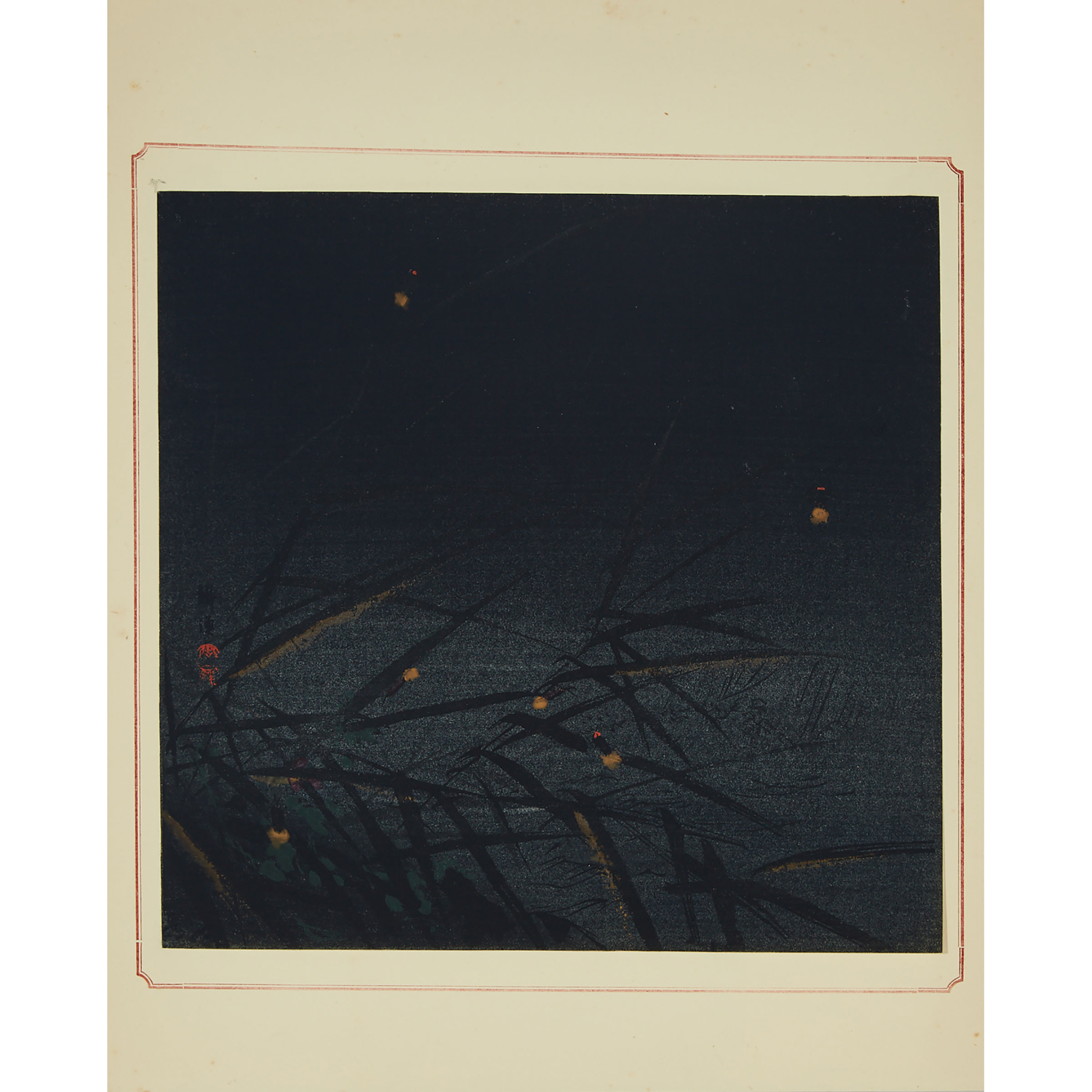 Tsukioka Kogyo (1869-1927), Fireflies, Circa 1910