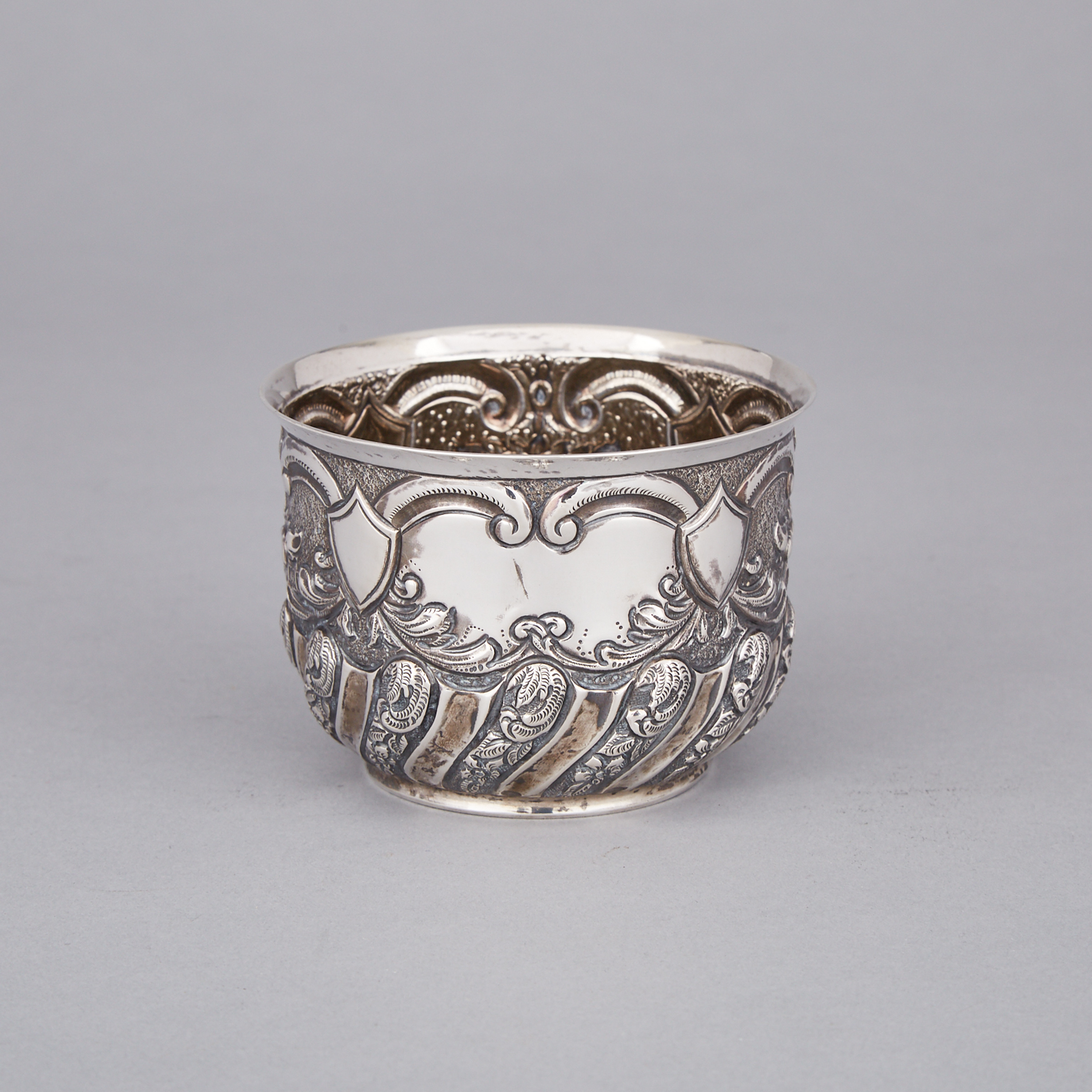 Victorian Silver Repoussé Small Bowl, James Wakely & Frank Clarke, London, 1897