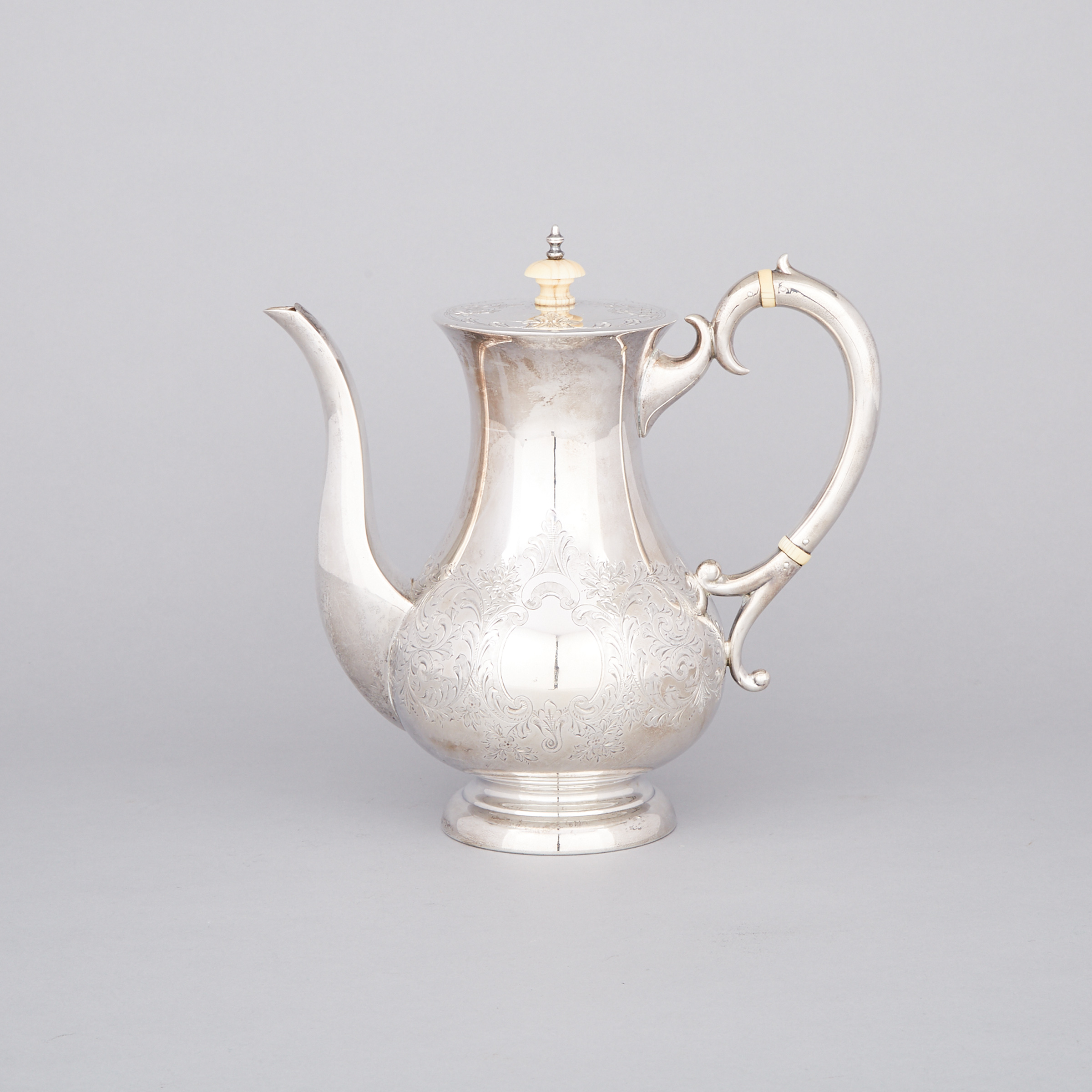 Canadian Silver Coffee Pot, Roden Bros., Toronto, Ont., 20th century