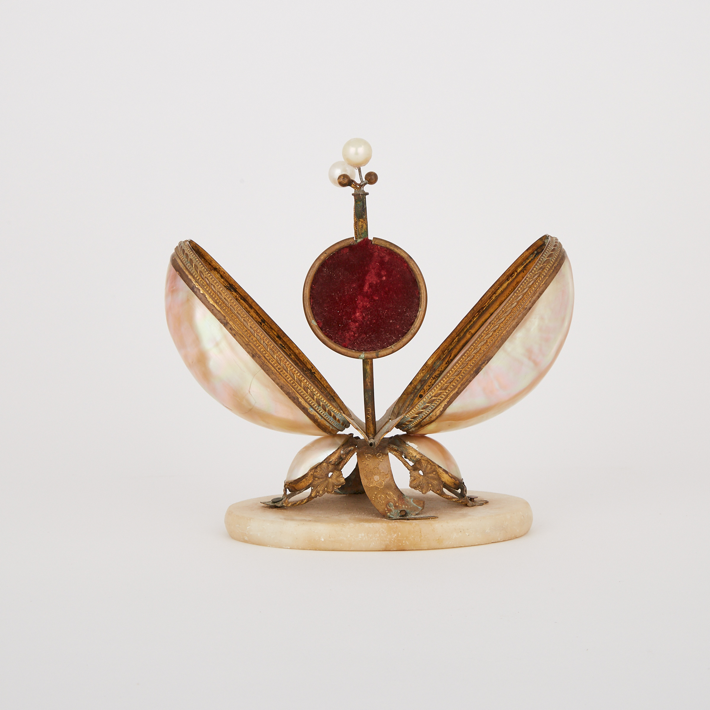 Victorian Nautilus Shell Watch Stand, c.1870