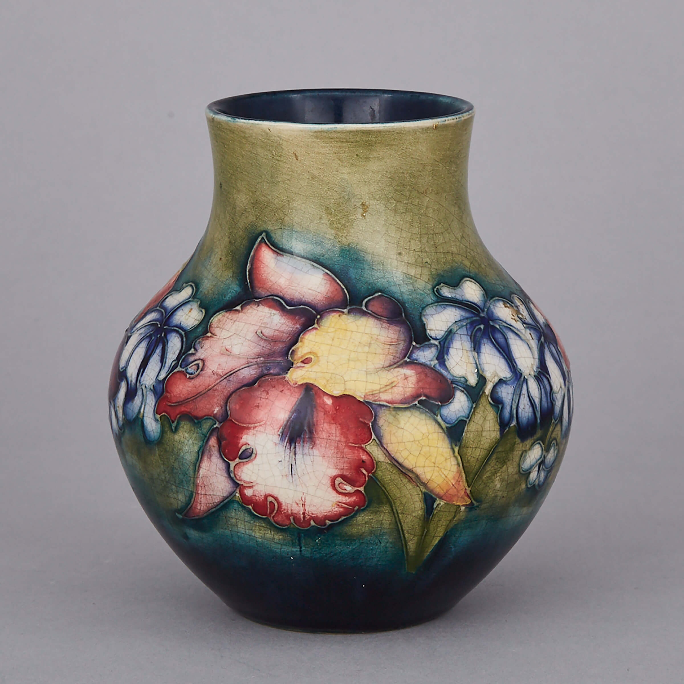 Moorcroft Orchids Vase, 1940s