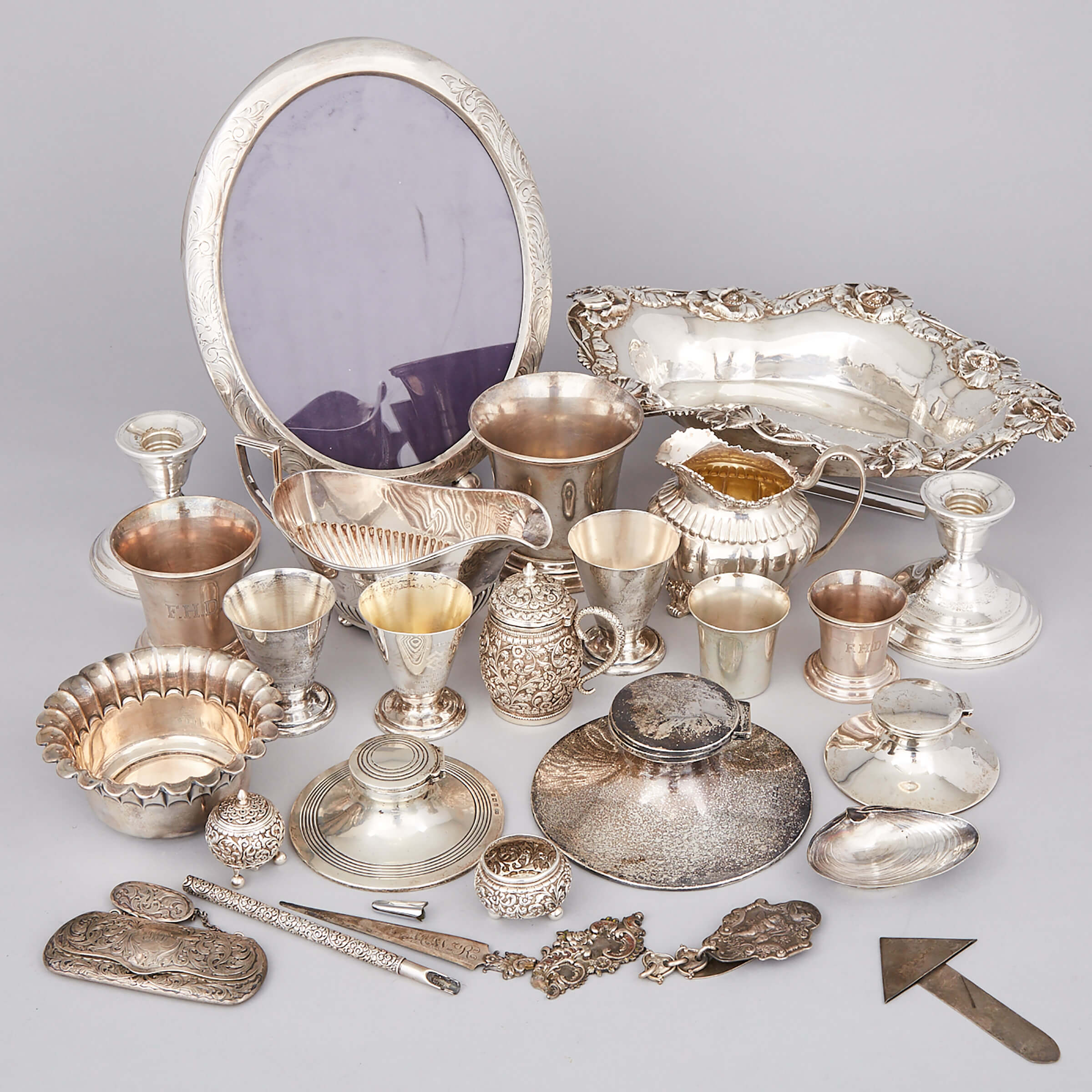 Group of North American, English and Indian Silver, 19th/20th century
