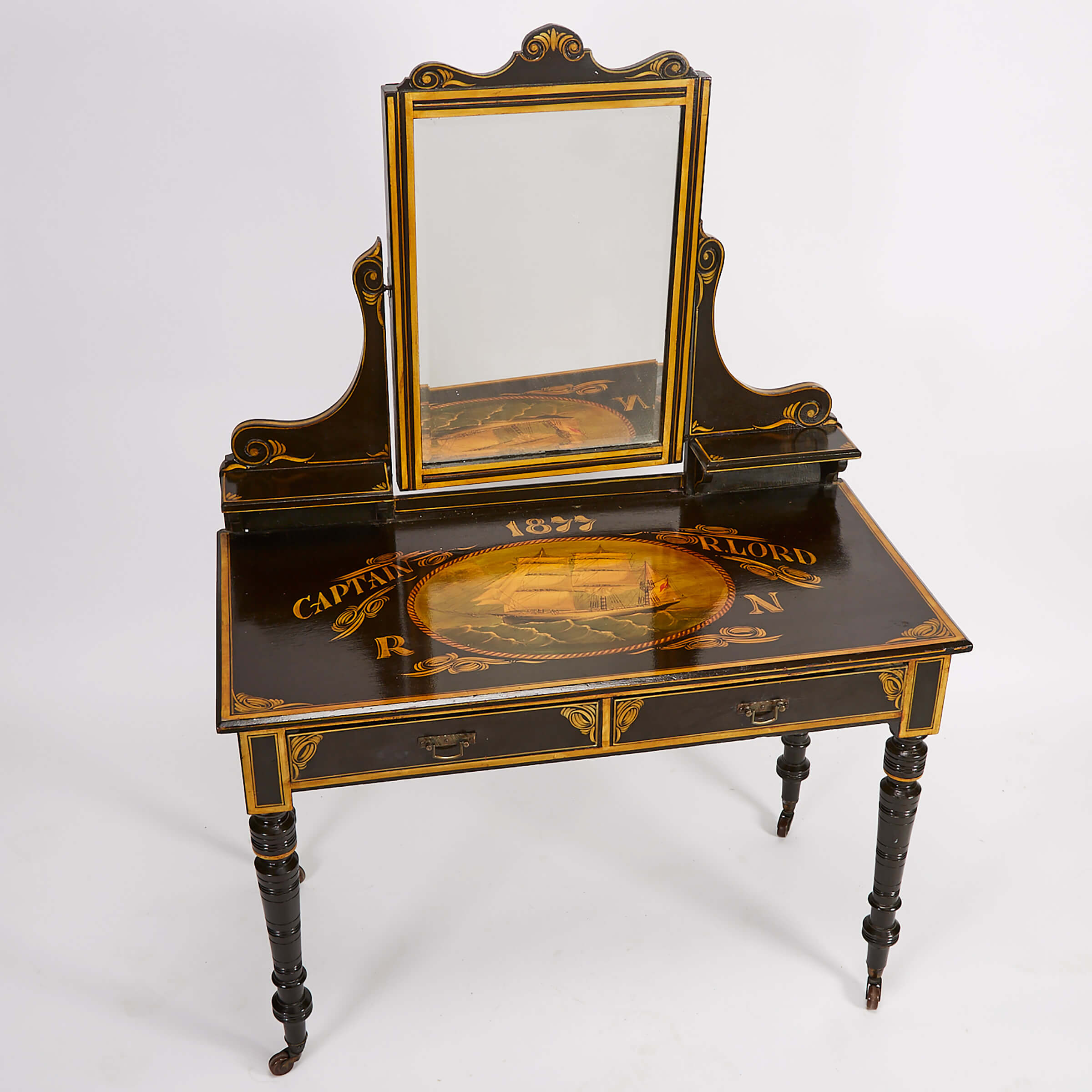 Victorian Painted Vanity, late 19th century