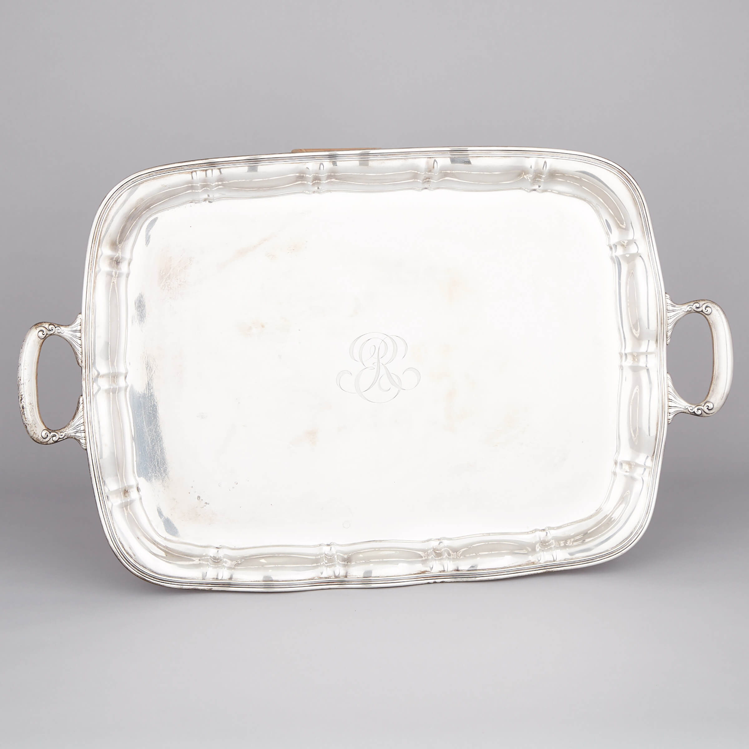 American Silver Large Two-Handled Serving Tray, Whiting Manufacturing Company, New York, N.Y., 1905