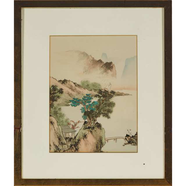 A Group of Three Framed Chinese Paintings