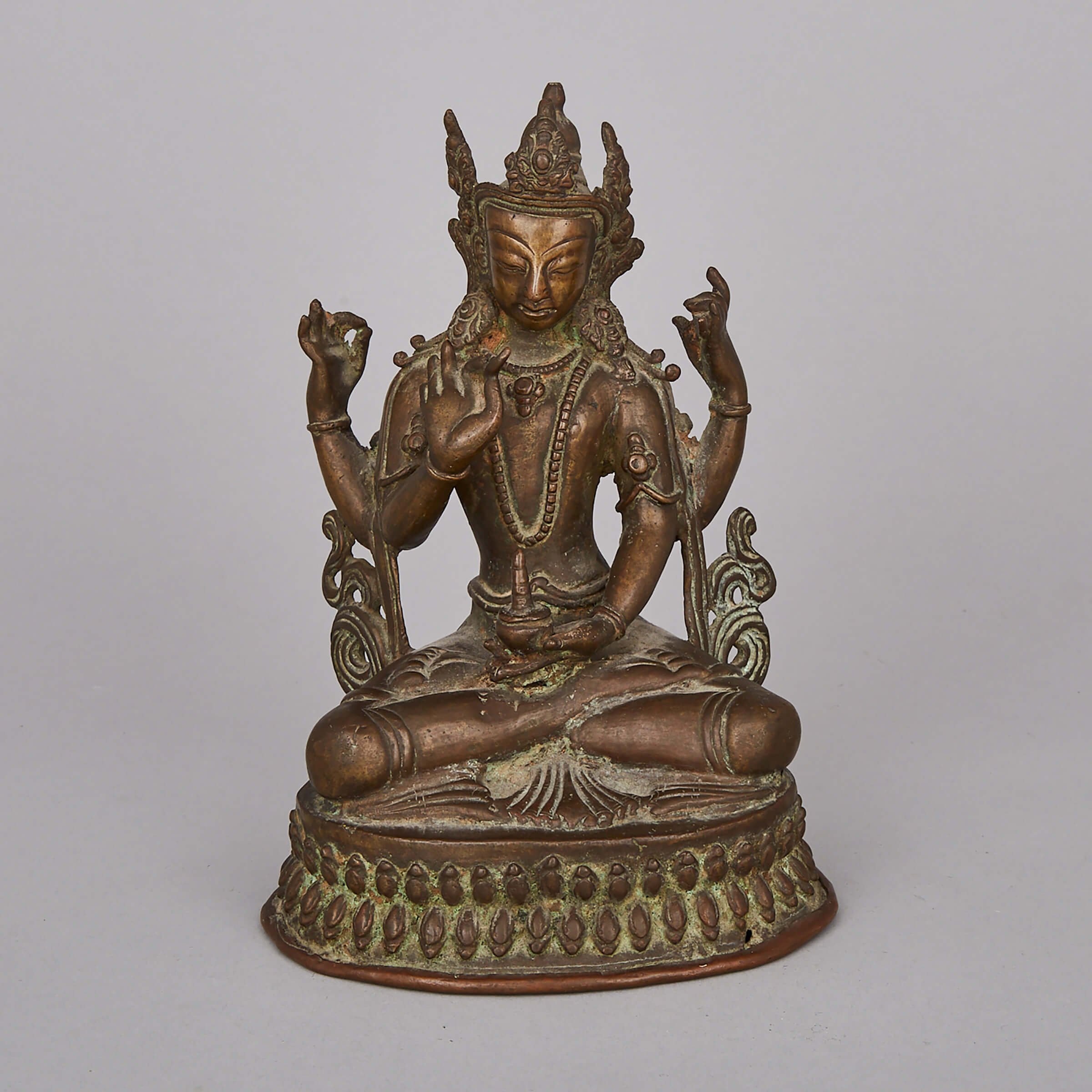 A Bronze Seated Figure of Vasudhara, Western Tibet, 18th Century or Earlier