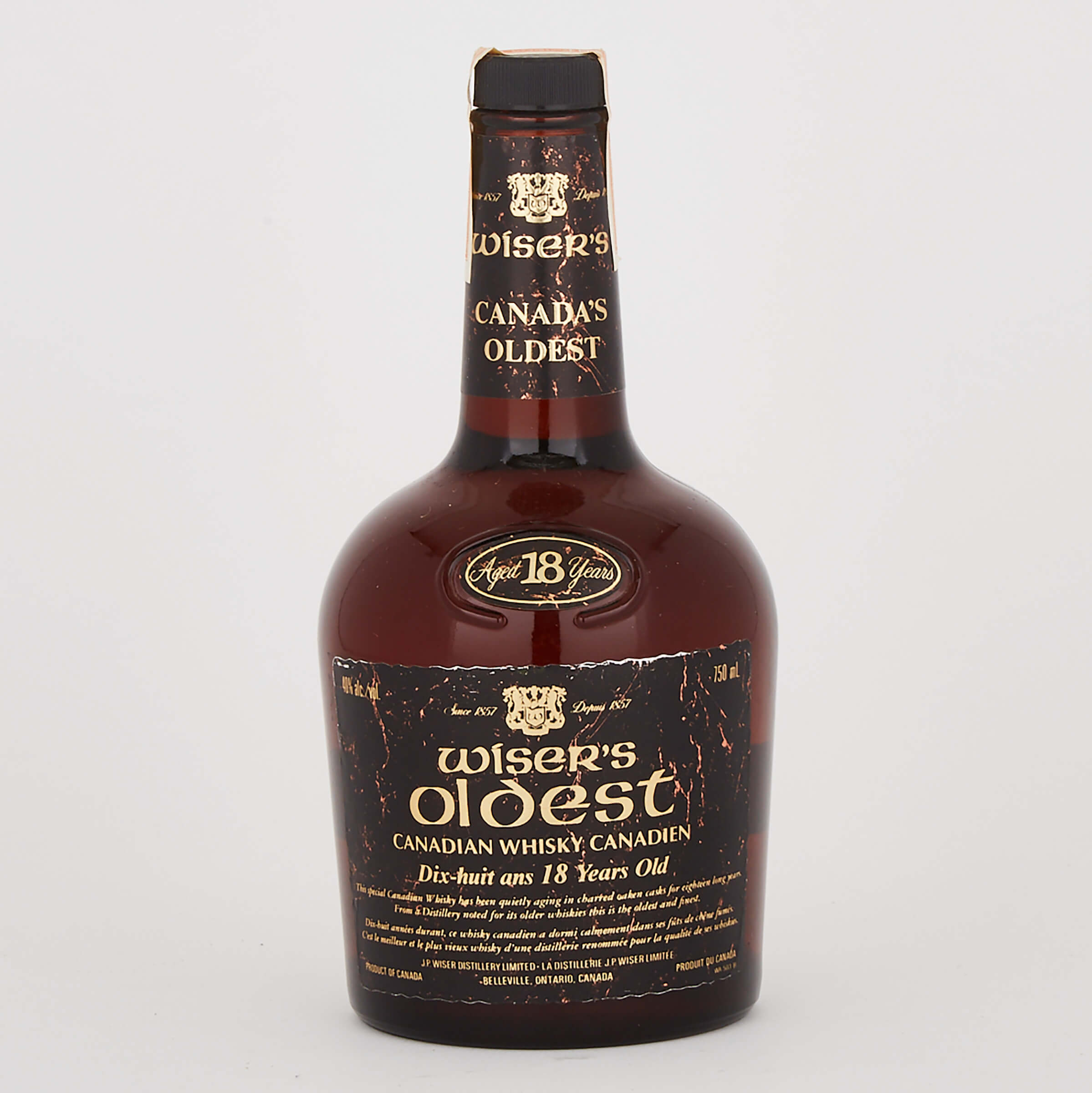 WISER'S OLDEST CANADIAN WHISKY 18 YEARS (ONE 750 ML)