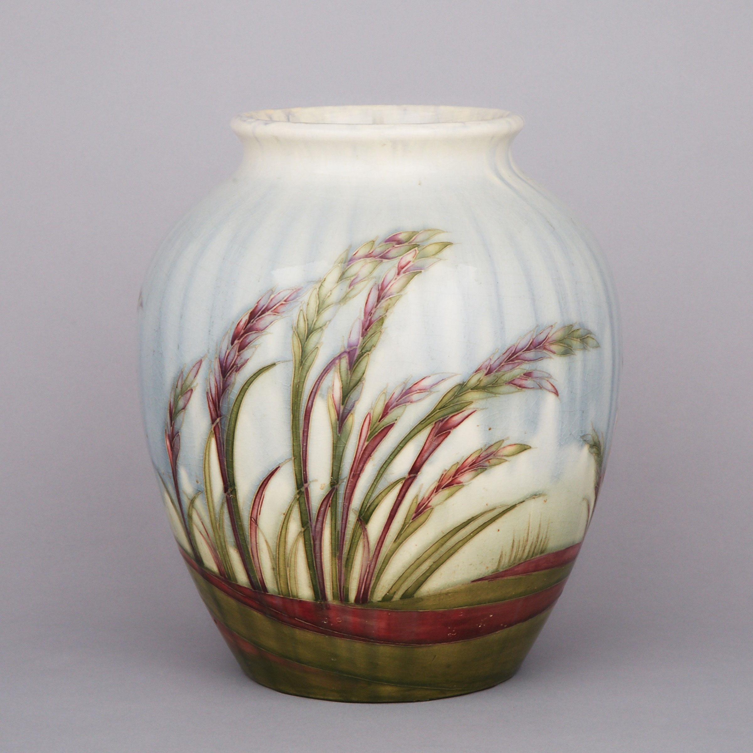 Moorcroft Waving Corn Vase, 1930s