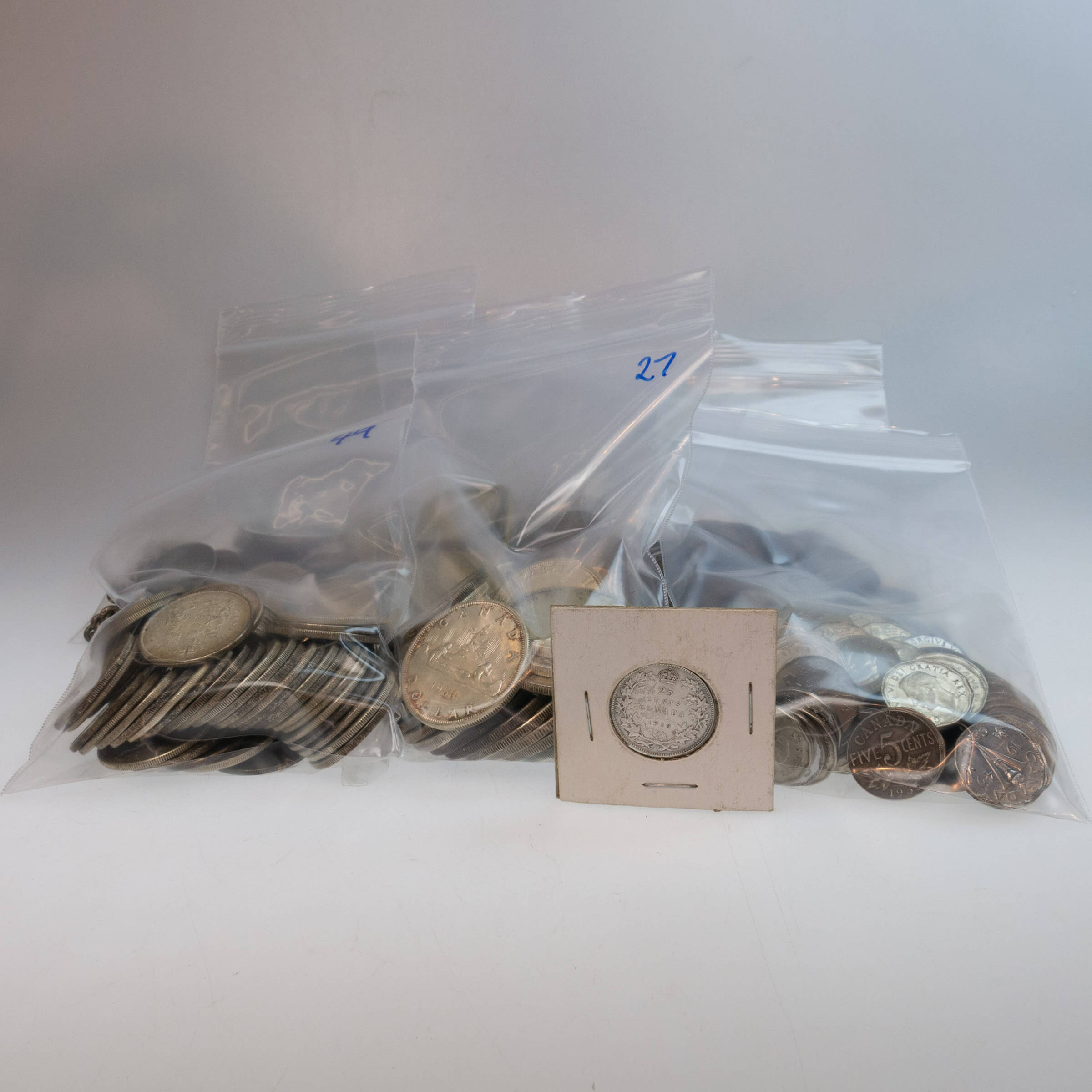 Quantity Of Various Coins And Tokens